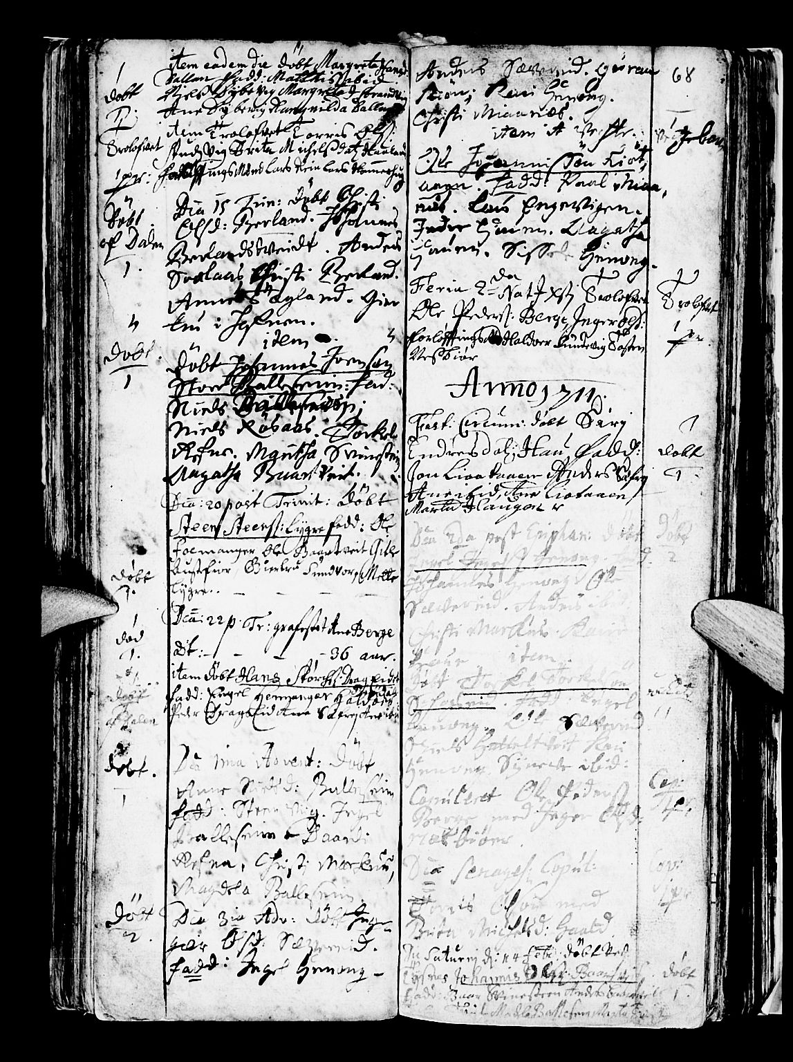 Os sokneprestembete, AV/SAB-A-99929: Parish register (official) no. A 5, 1669-1760, p. 68