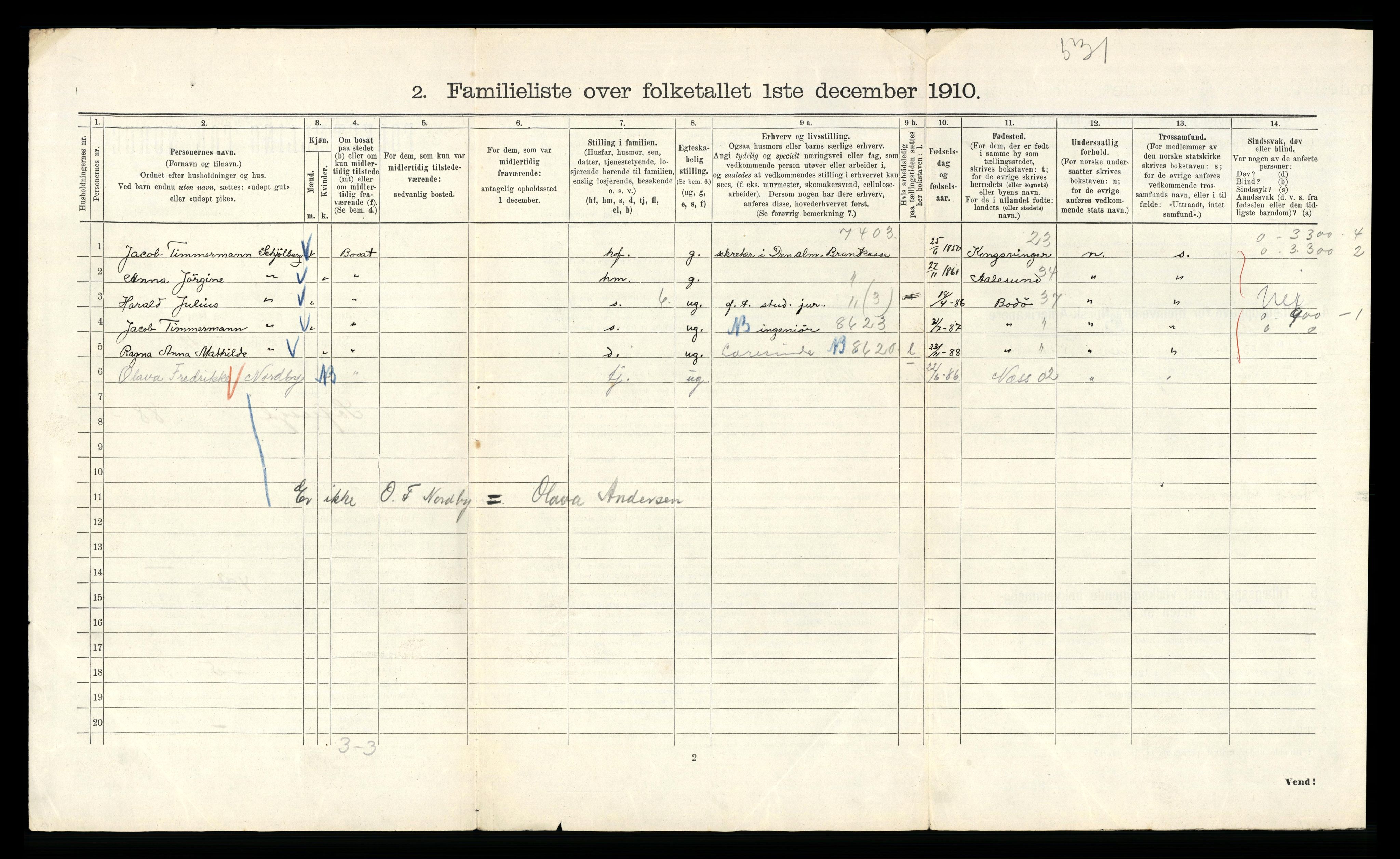 RA, 1910 census for Kristiania, 1910, p. 94810