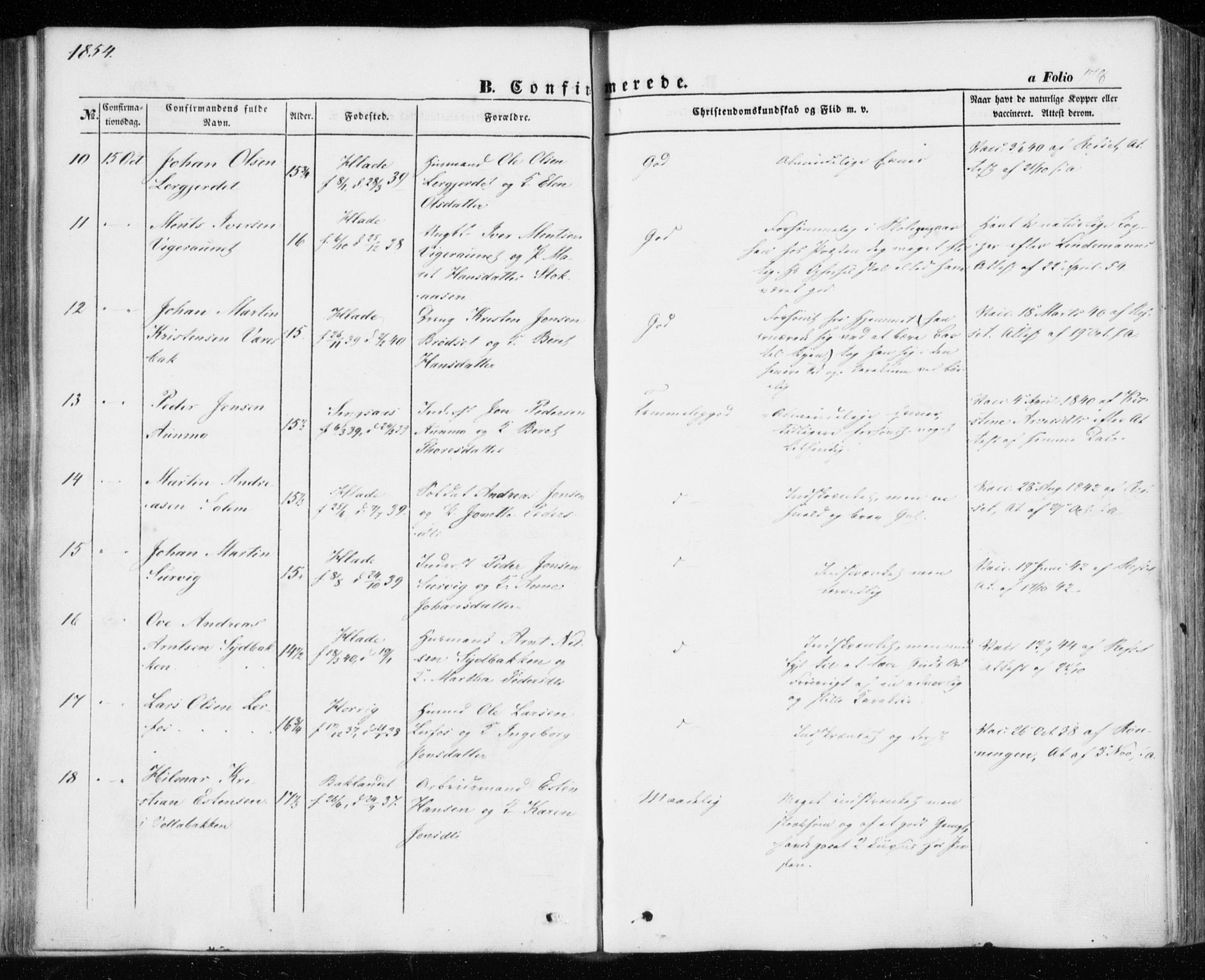 Ministerialprotokoller, klokkerbøker og fødselsregistre - Sør-Trøndelag, AV/SAT-A-1456/606/L0291: Parish register (official) no. 606A06, 1848-1856, p. 178