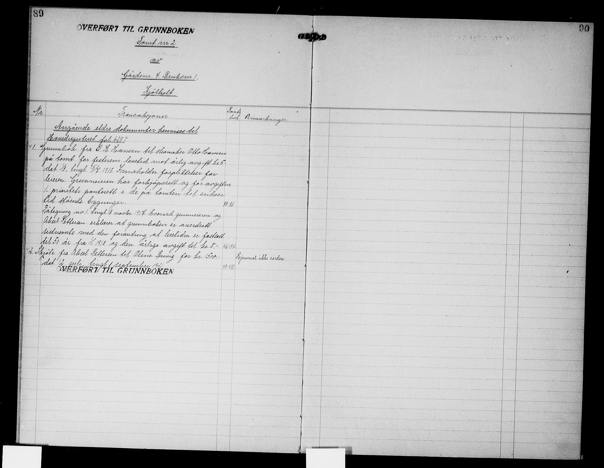 Onsøy sorenskriveri, AV/SAO-A-10474/G/Gb/Gbc/L0005: Mortgage register no. III 5, 1929, p. 89-90