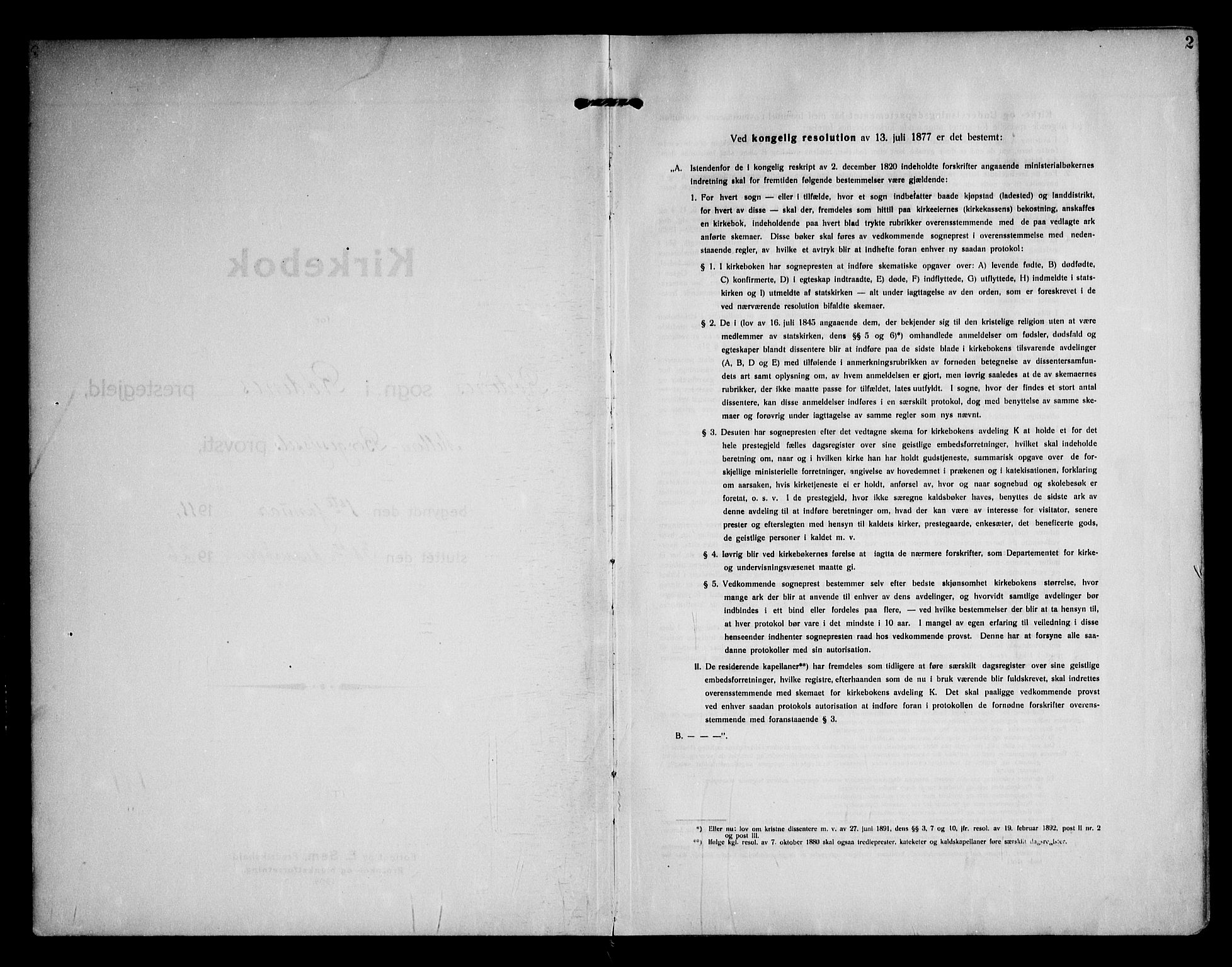 Rødenes prestekontor Kirkebøker, AV/SAO-A-2005/F/Fa/L0012: Parish register (official) no. I 12, 1911-1926, p. 2