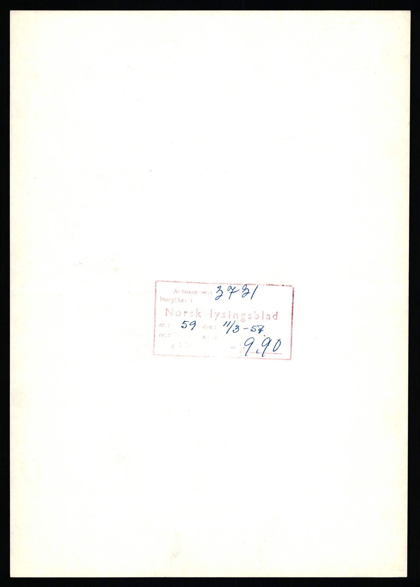 Stavanger byfogd, SAST/A-101408/002/J/Jd/Jde/L0001: Registreringsmeldinger og bilag. Enkeltmannsforetak, 1-350, 1891-1967, p. 138