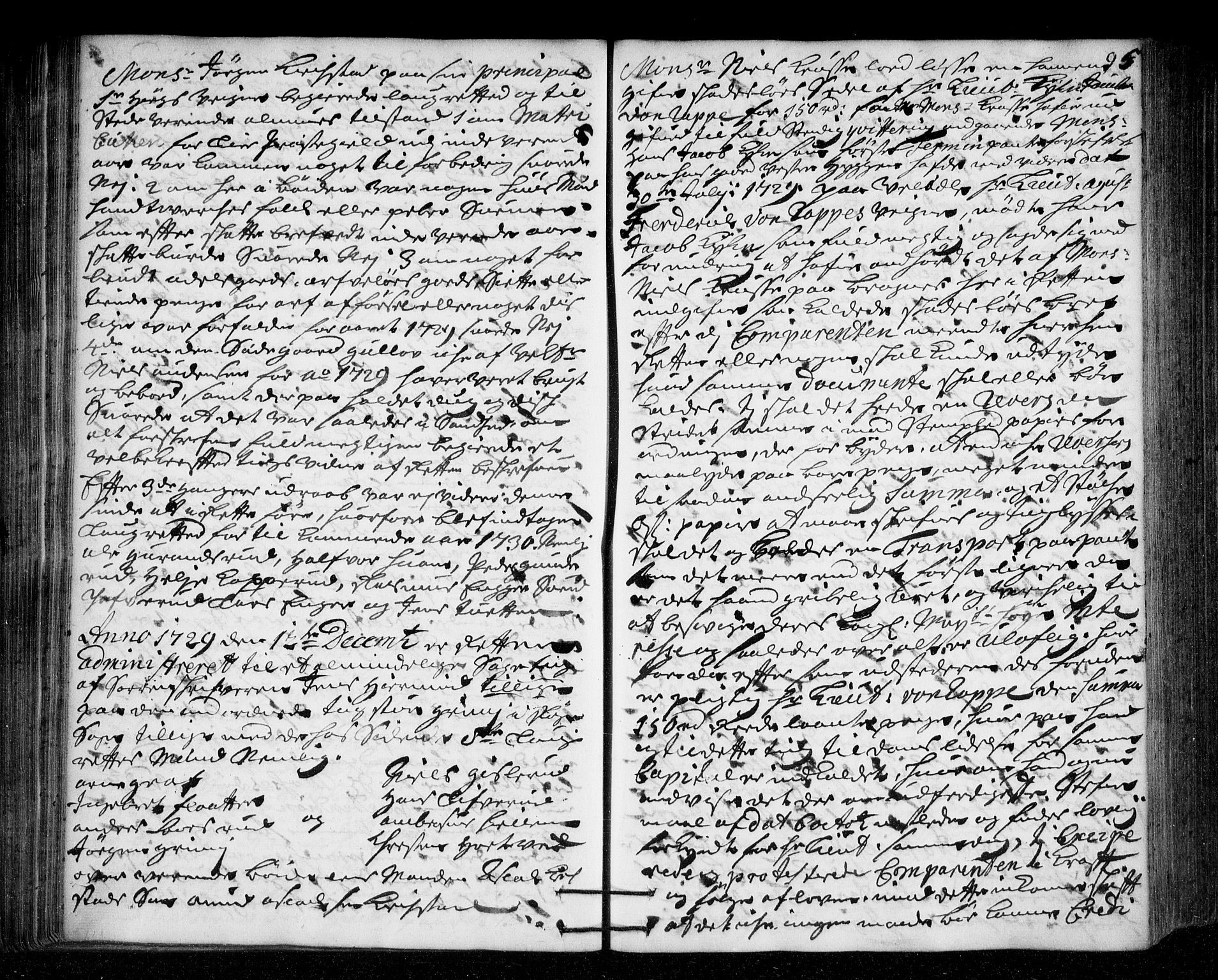 Lier, Røyken og Hurum sorenskriveri, SAKO/A-89/F/Fa/L0046: Tingbok, 1729-1733, p. 95