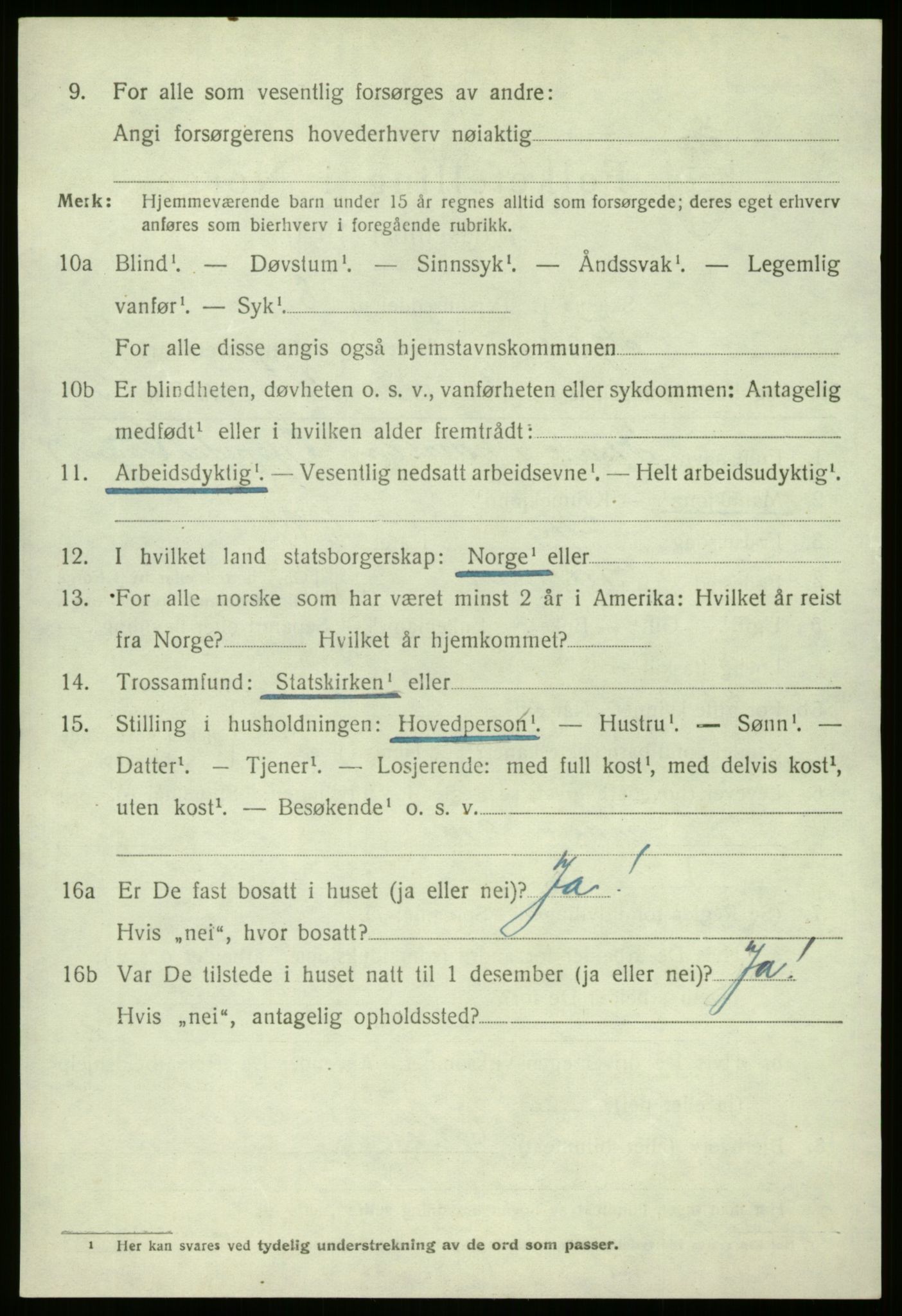 SAB, 1920 census for Fjaler, 1920, p. 4226