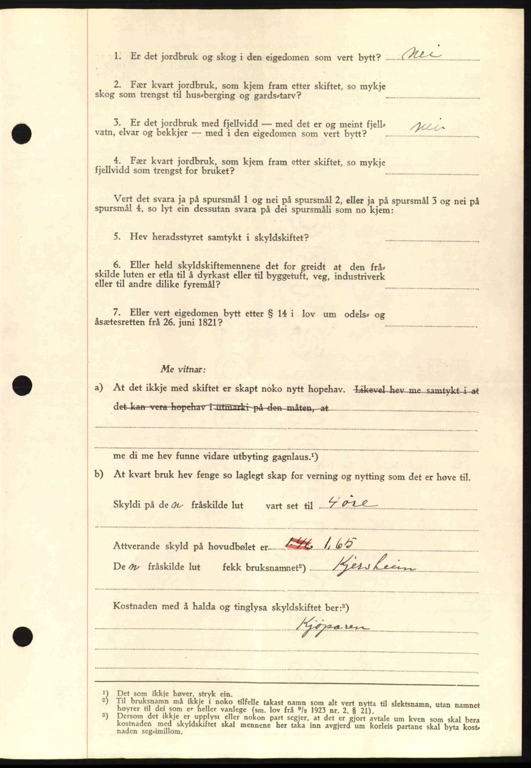 Romsdal sorenskriveri, AV/SAT-A-4149/1/2/2C: Mortgage book no. A13, 1942-1943, Diary no: : 127/1943