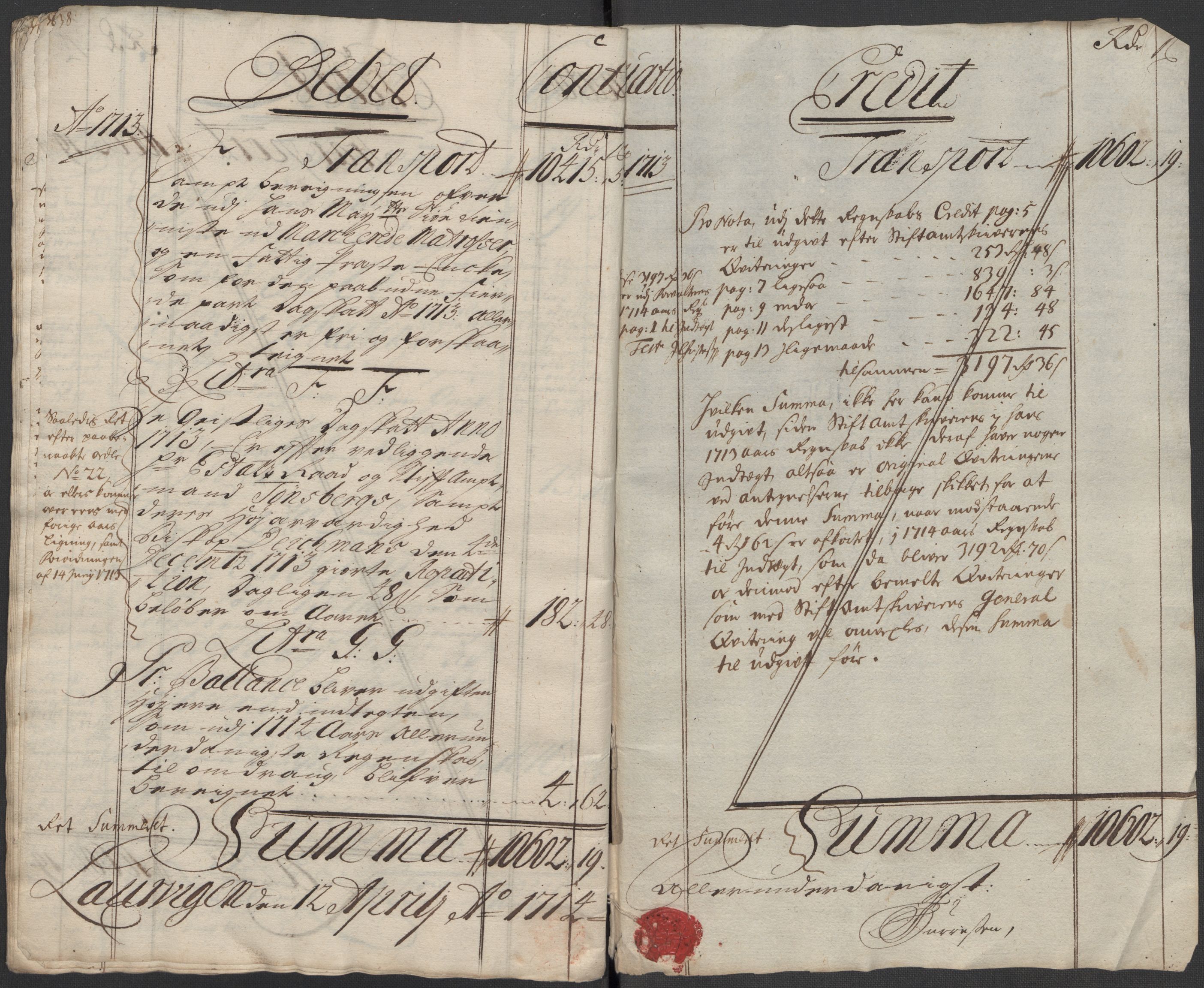 Rentekammeret inntil 1814, Reviderte regnskaper, Fogderegnskap, AV/RA-EA-4092/R33/L1985: Fogderegnskap Larvik grevskap, 1713, p. 22