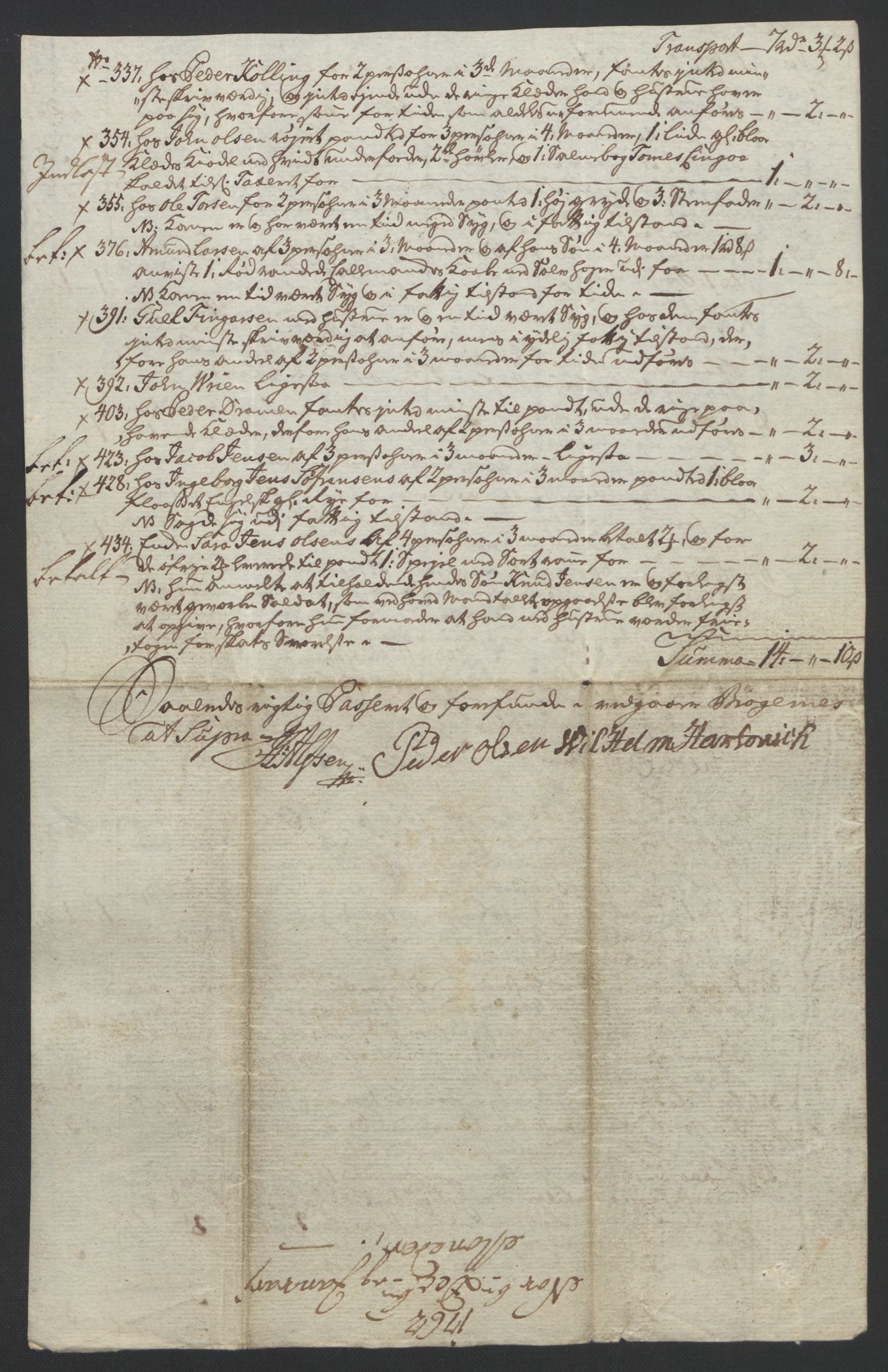 Rentekammeret inntil 1814, Reviderte regnskaper, Byregnskaper, RA/EA-4066/R/Rf/L0119/0001: [F2] Kontribusjonsregnskap / Ekstraskatt, 1762-1767, p. 135