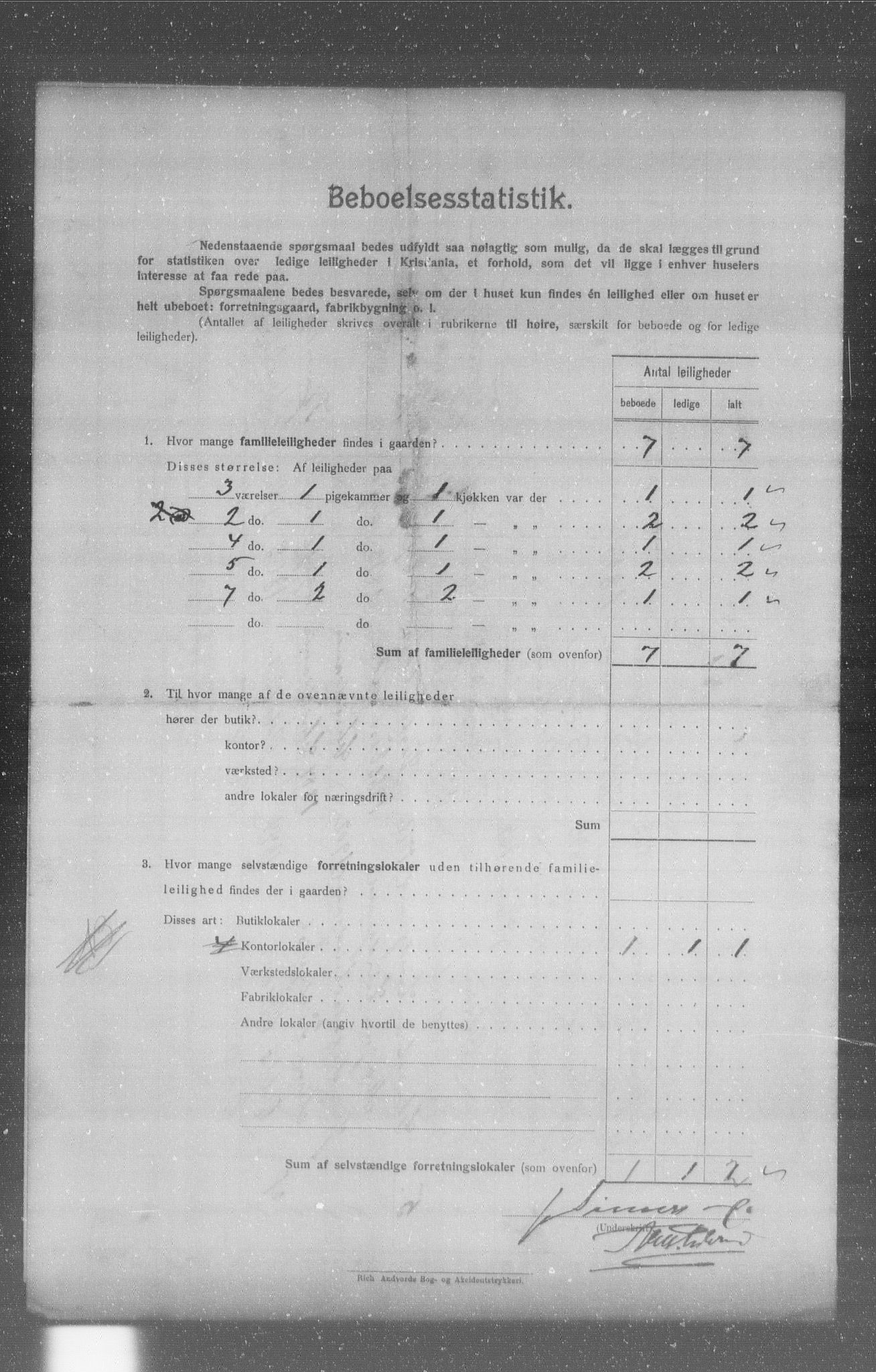 OBA, Municipal Census 1904 for Kristiania, 1904, p. 6040