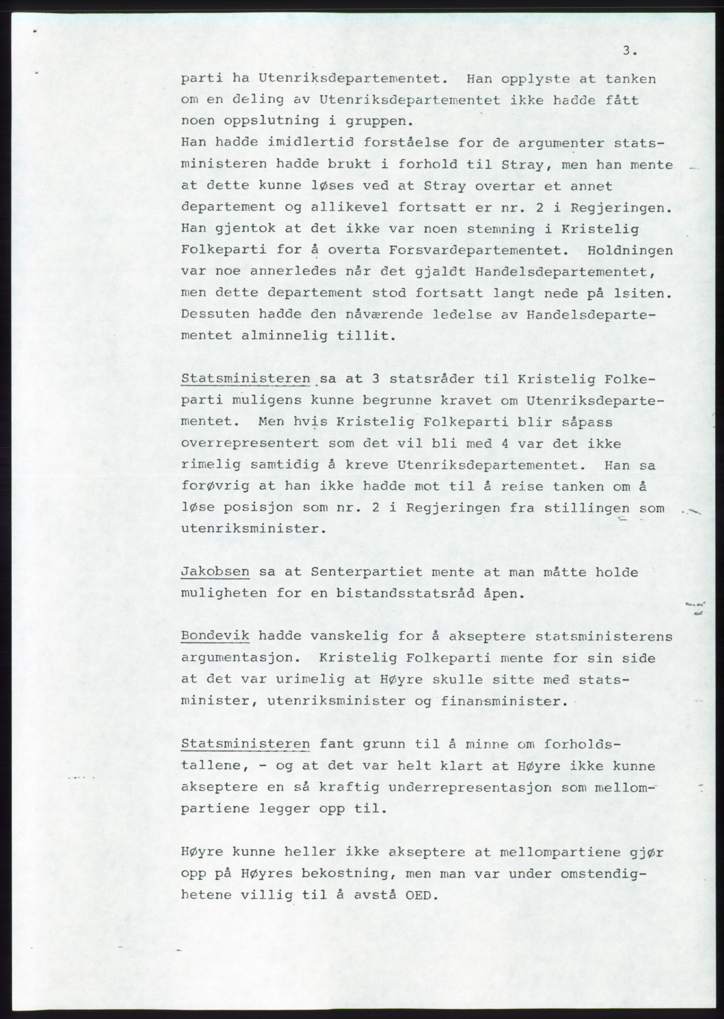 Forhandlingsmøtene 1983 mellom Høyre, KrF og Senterpartiet om dannelse av regjering, AV/RA-PA-0696/A/L0001: Forhandlingsprotokoll, 1983, p. 41