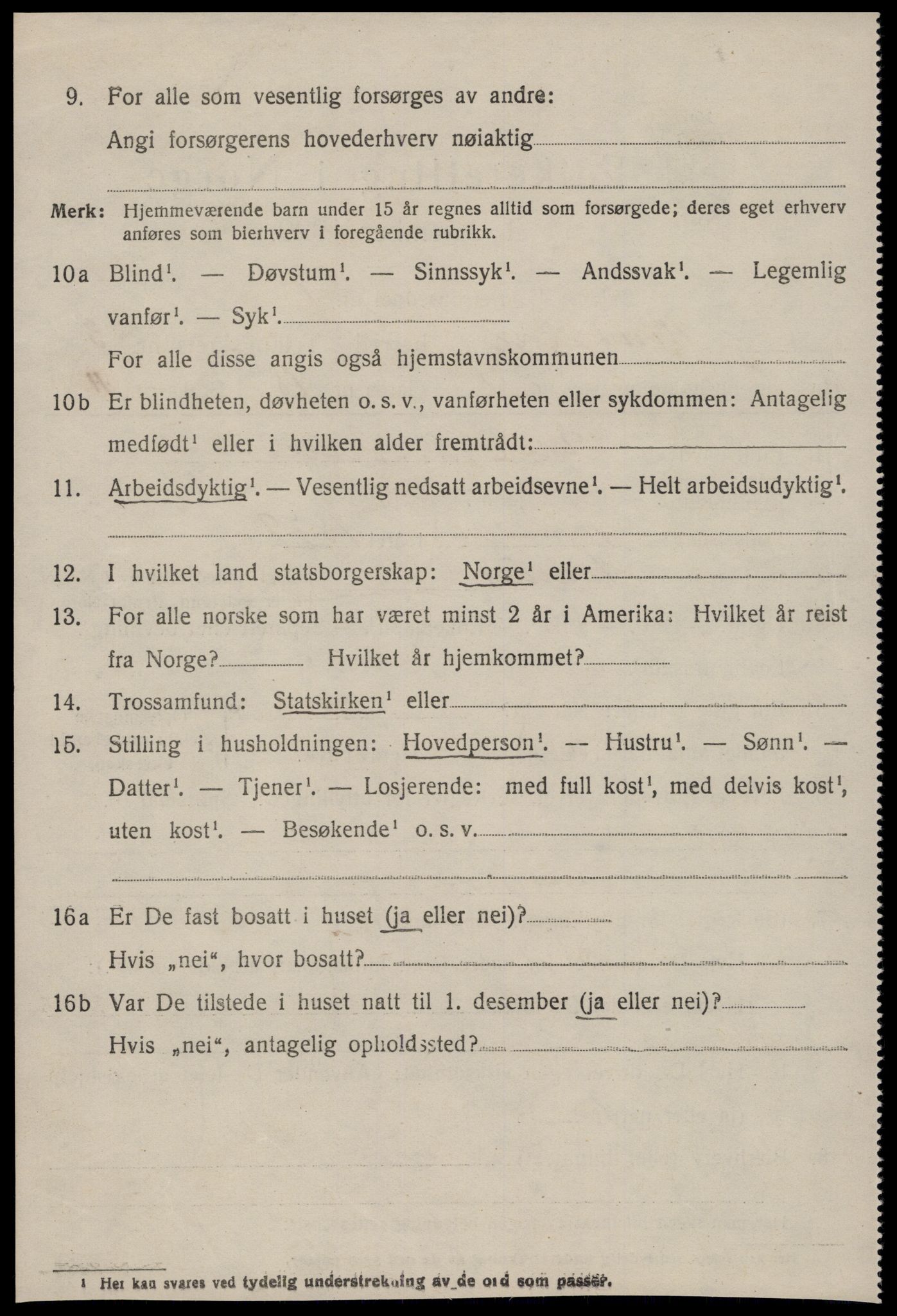 SAT, 1920 census for Rindal, 1920, p. 1605