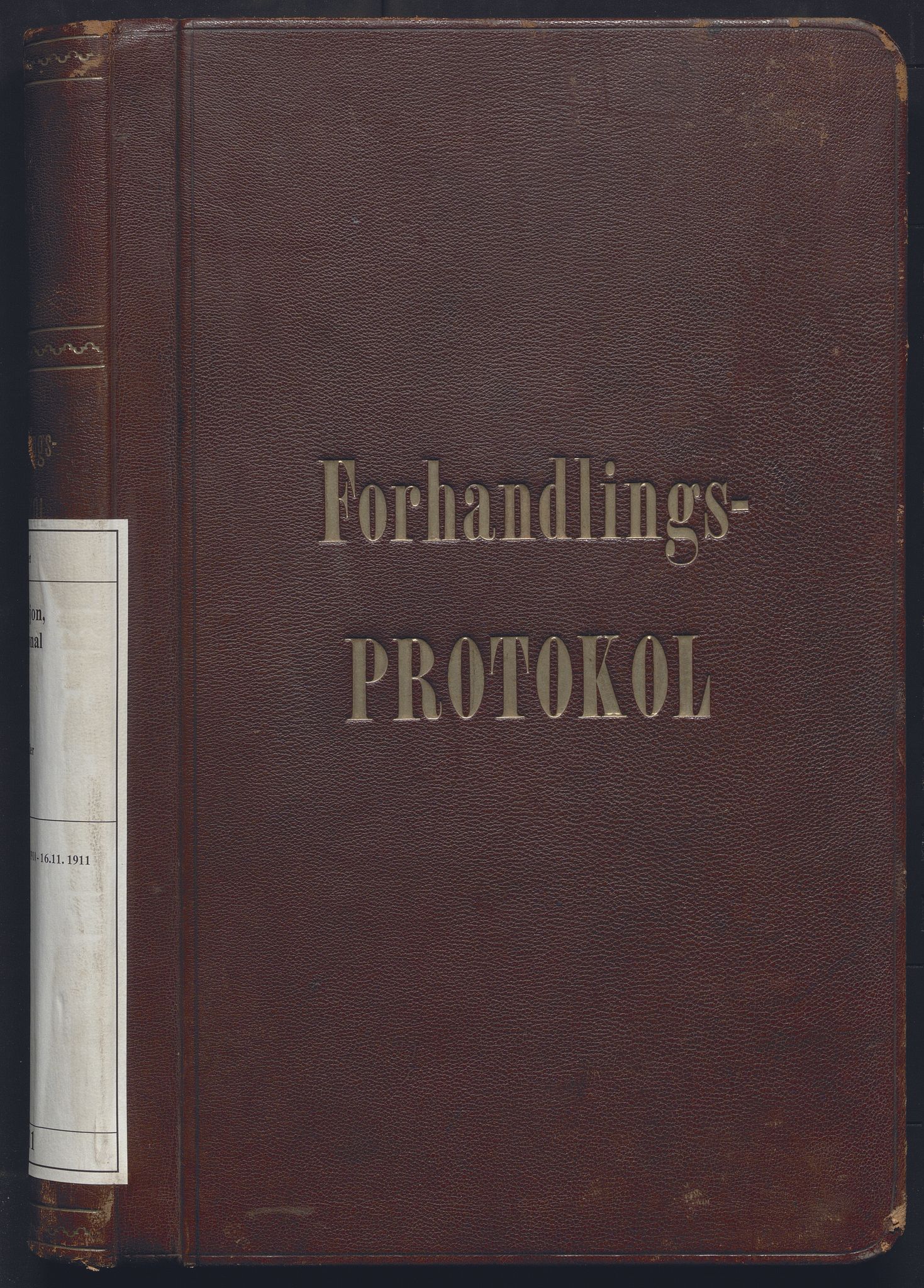 Norges statsbaner, Administrasjons- økonomi- og personalavdelingen, AV/RA-S-3412/A/Aa/L0011: Forhandlingsprotokoll, 1910-1911