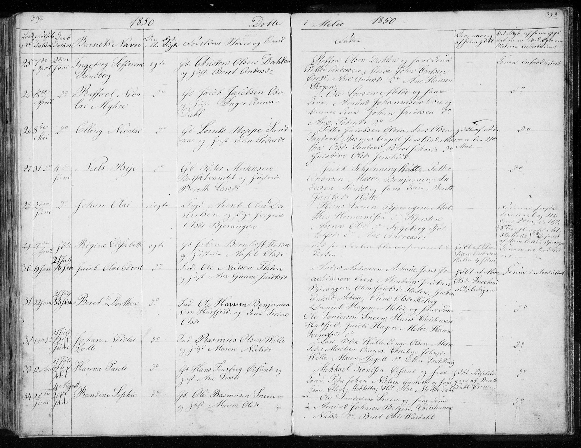 Ministerialprotokoller, klokkerbøker og fødselsregistre - Nordland, AV/SAT-A-1459/843/L0632: Parish register (copy) no. 843C01, 1833-1853, p. 392-393