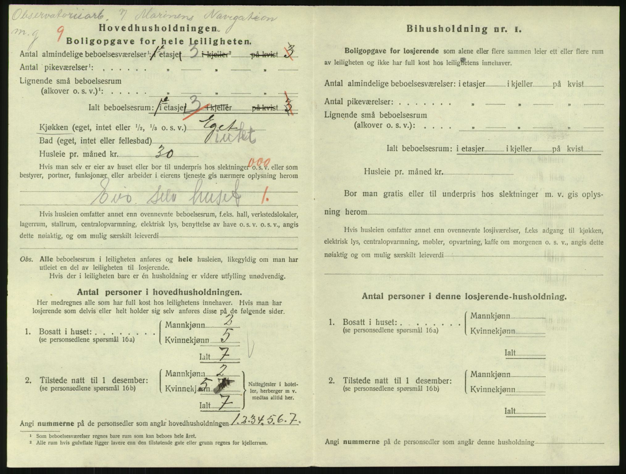 SAKO, 1920 census for Horten, 1920, p. 3718