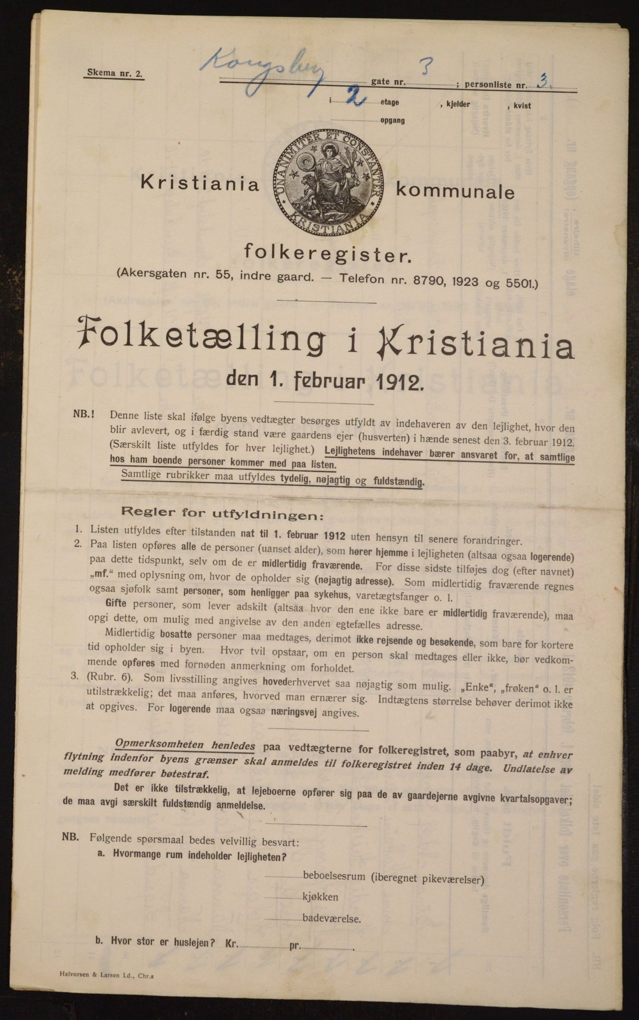 OBA, Municipal Census 1912 for Kristiania, 1912, p. 52938