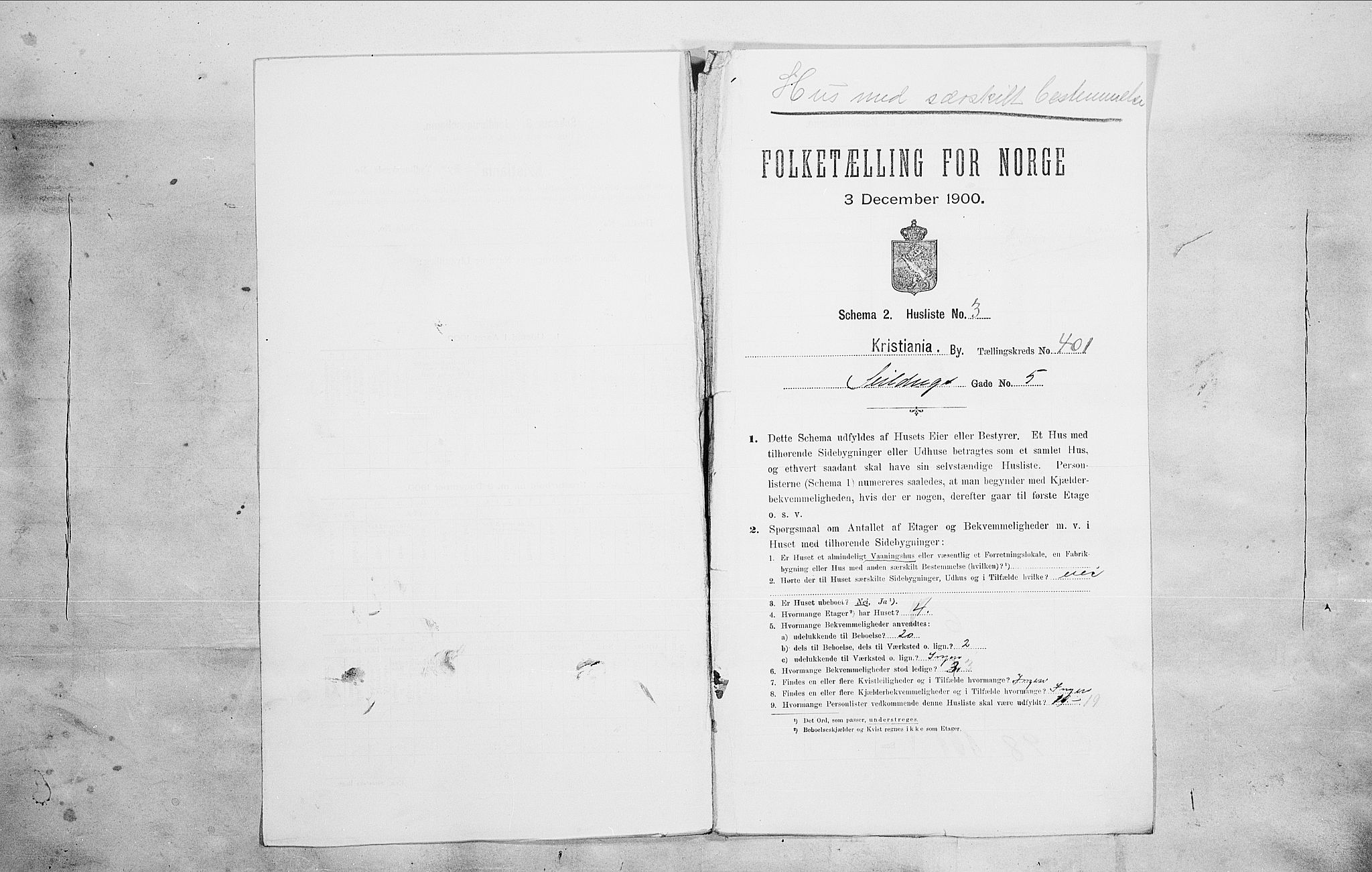 SAO, 1900 census for Kristiania, 1900, p. 83610