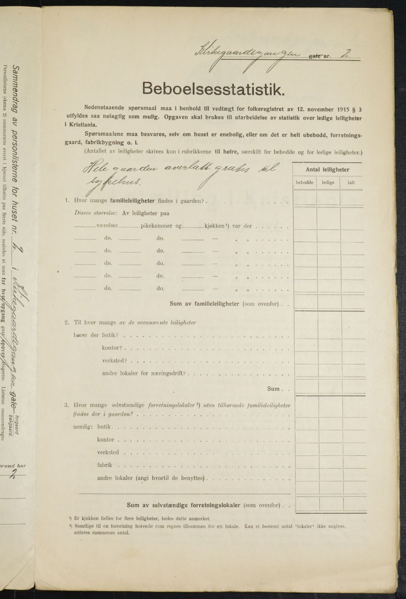 OBA, Municipal Census 1916 for Kristiania, 1916, p. 51037