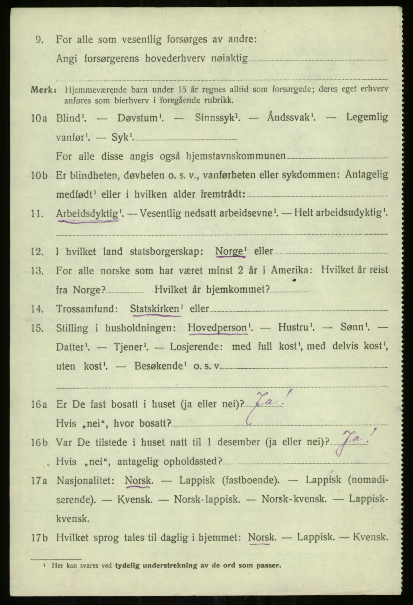 SATØ, 1920 census for Helgøy, 1920, p. 2781