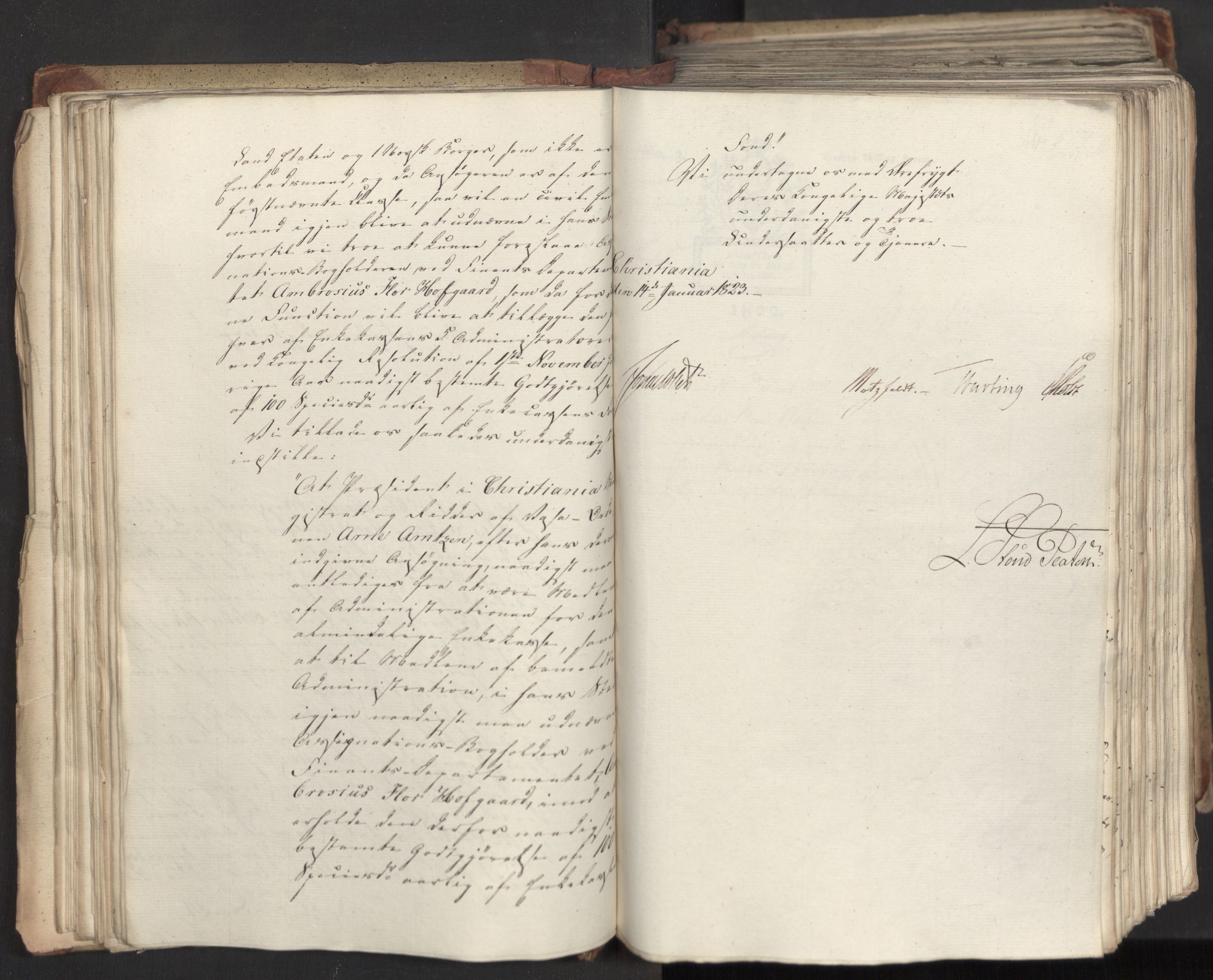 Statsrådsavdelingen i Stockholm, AV/RA-S-1003/D/Da/L0033: Regjeringsinnstillinger nr. 1-274, 1823, p. 73