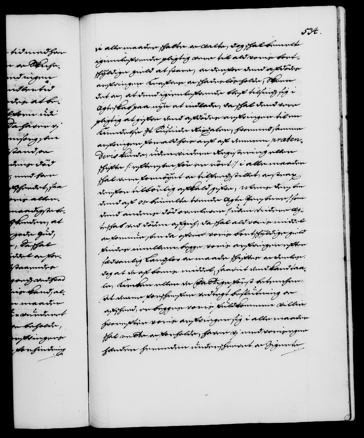 Danske Kanselli 1572-1799, RA/EA-3023/F/Fc/Fca/Fcaa/L0013: Norske registre (mikrofilm), 1681-1684, p. 534a