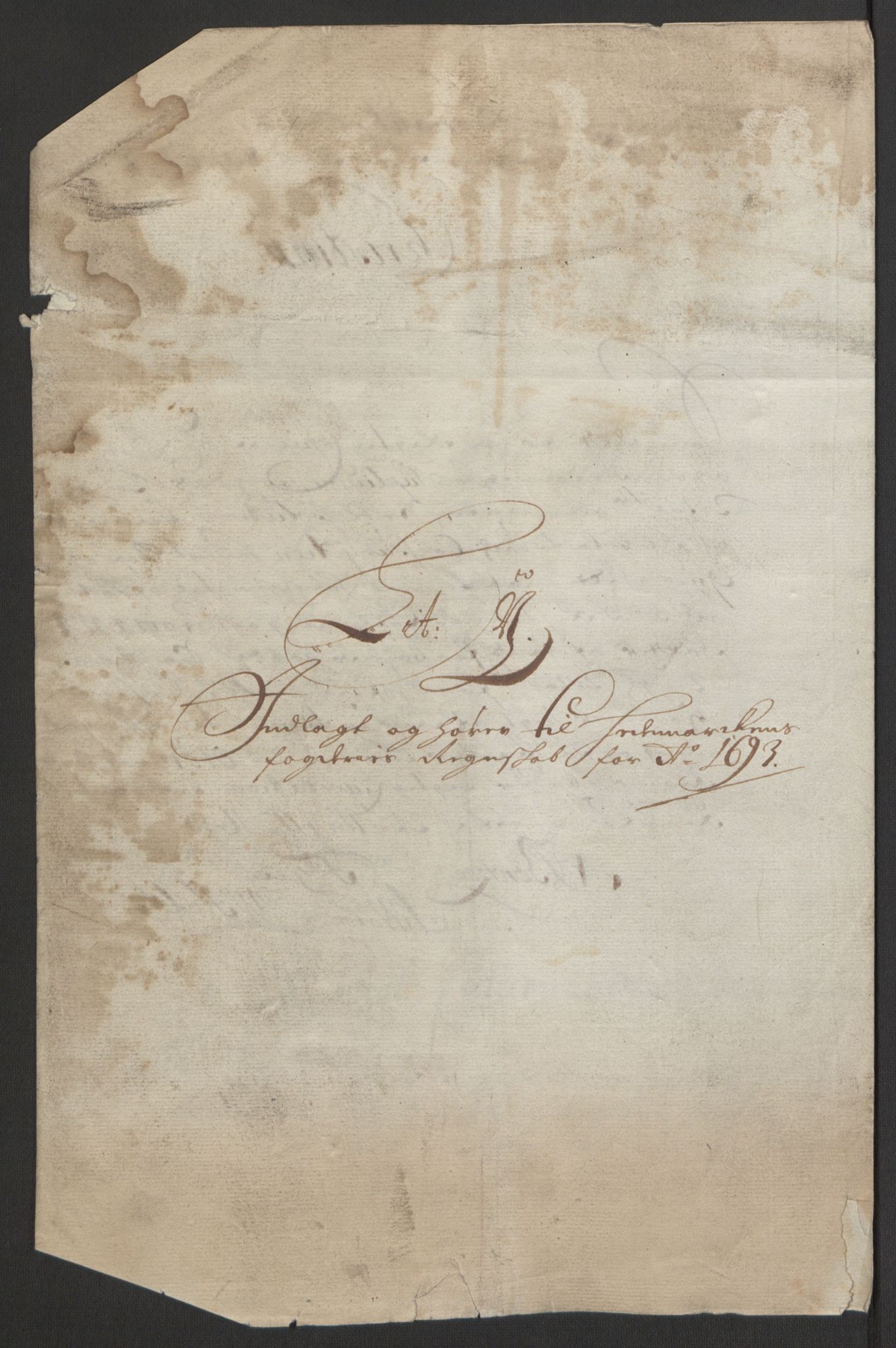 Rentekammeret inntil 1814, Reviderte regnskaper, Fogderegnskap, AV/RA-EA-4092/R16/L1034: Fogderegnskap Hedmark, 1693, p. 233