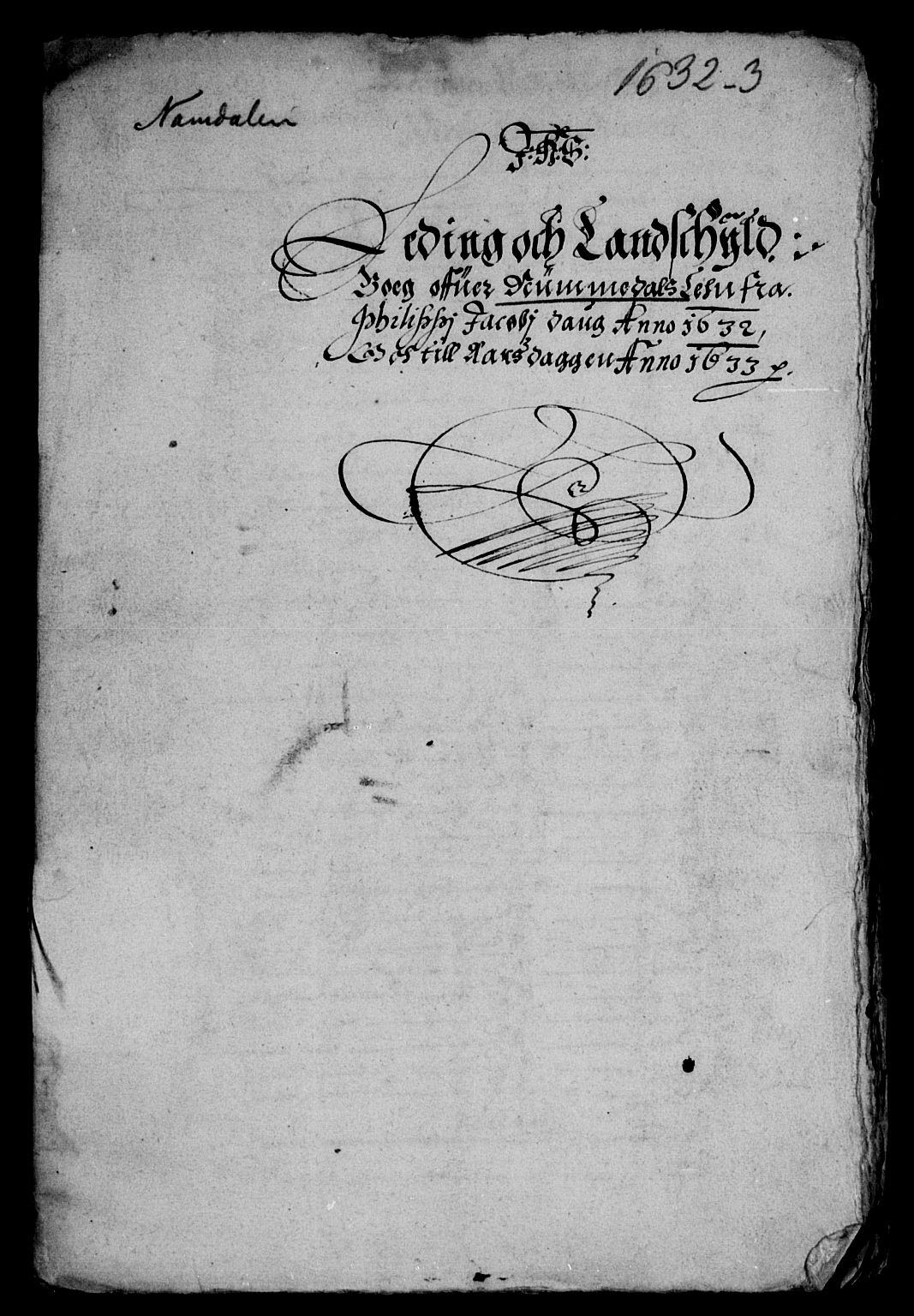 Rentekammeret inntil 1814, Reviderte regnskaper, Lensregnskaper, AV/RA-EA-5023/R/Rb/Rbw/L0050: Trondheim len, 1632-1633