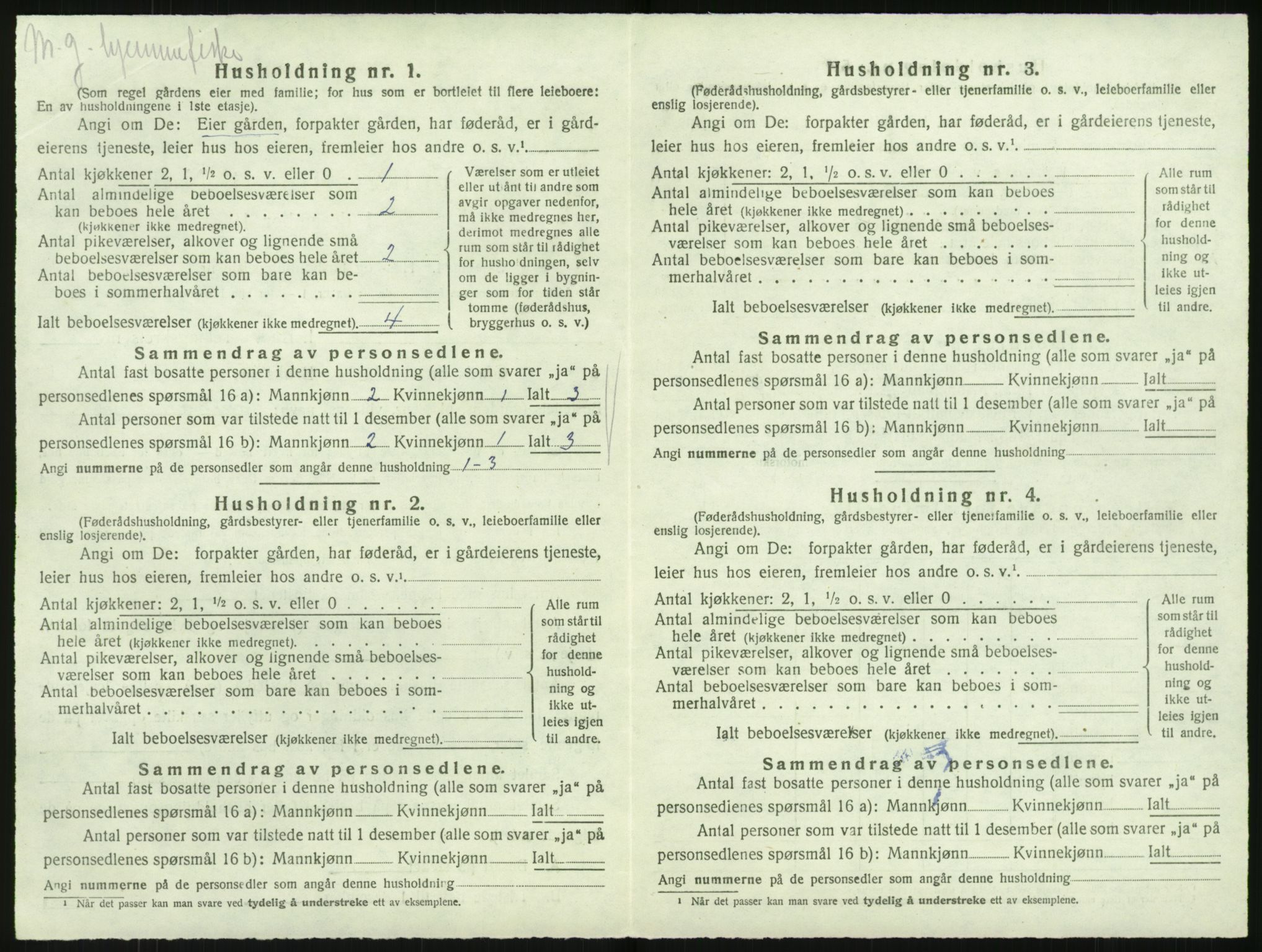 SAK, 1920 census for Flosta, 1920, p. 555