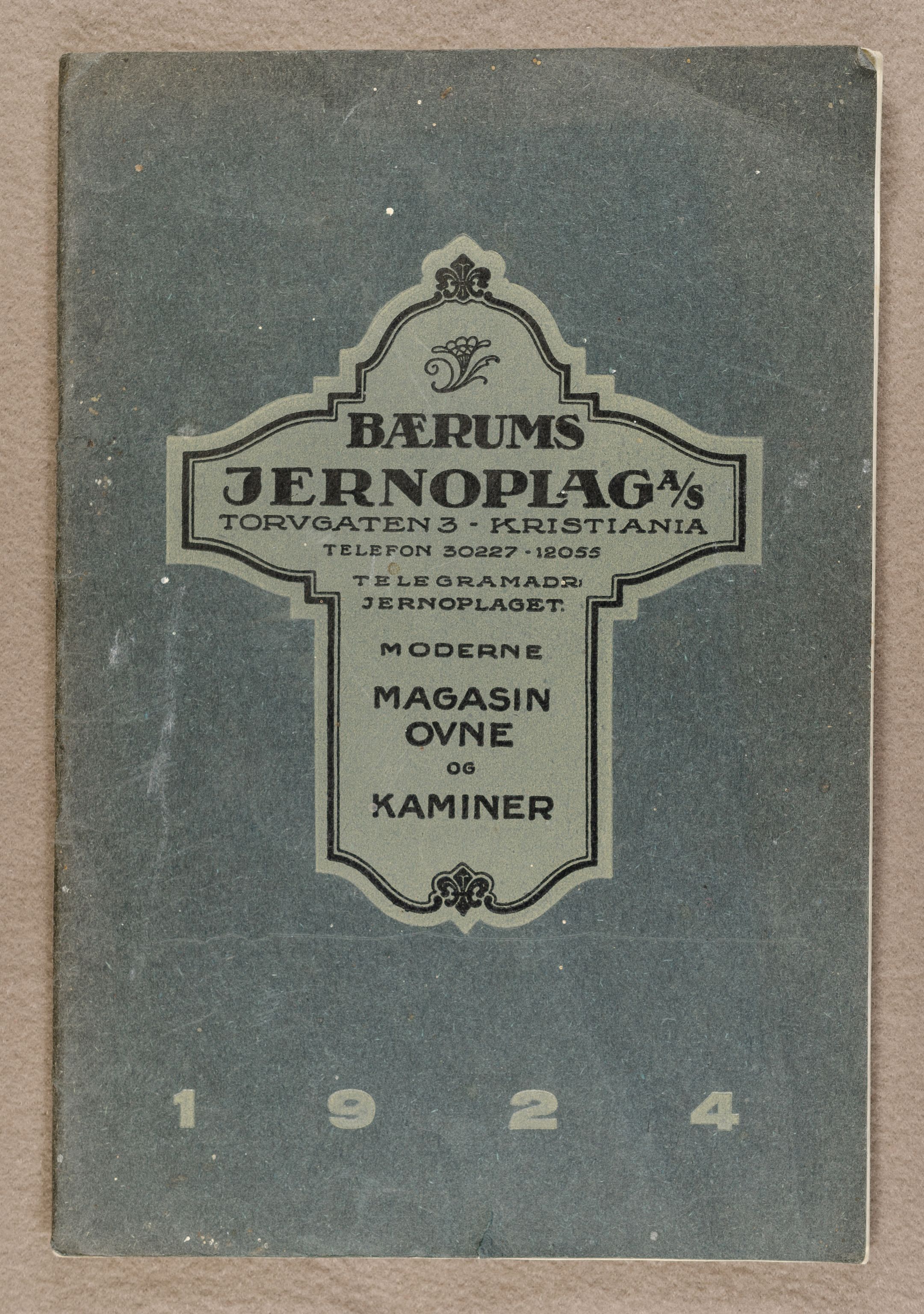 Næs Jernverksmuseets samling av historiske ovnskataloger, NESJ/NJM-006/01/L0010: Bærums Jernoplag, 1924