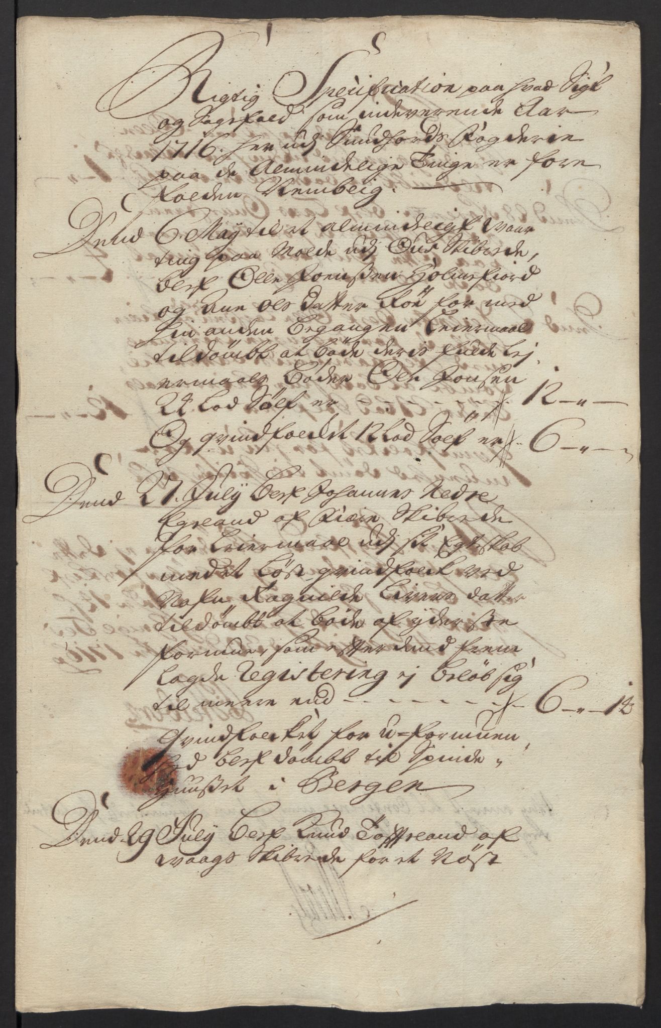 Rentekammeret inntil 1814, Reviderte regnskaper, Fogderegnskap, AV/RA-EA-4092/R48/L2992: Fogderegnskap Sunnhordland og Hardanger, 1716, p. 84