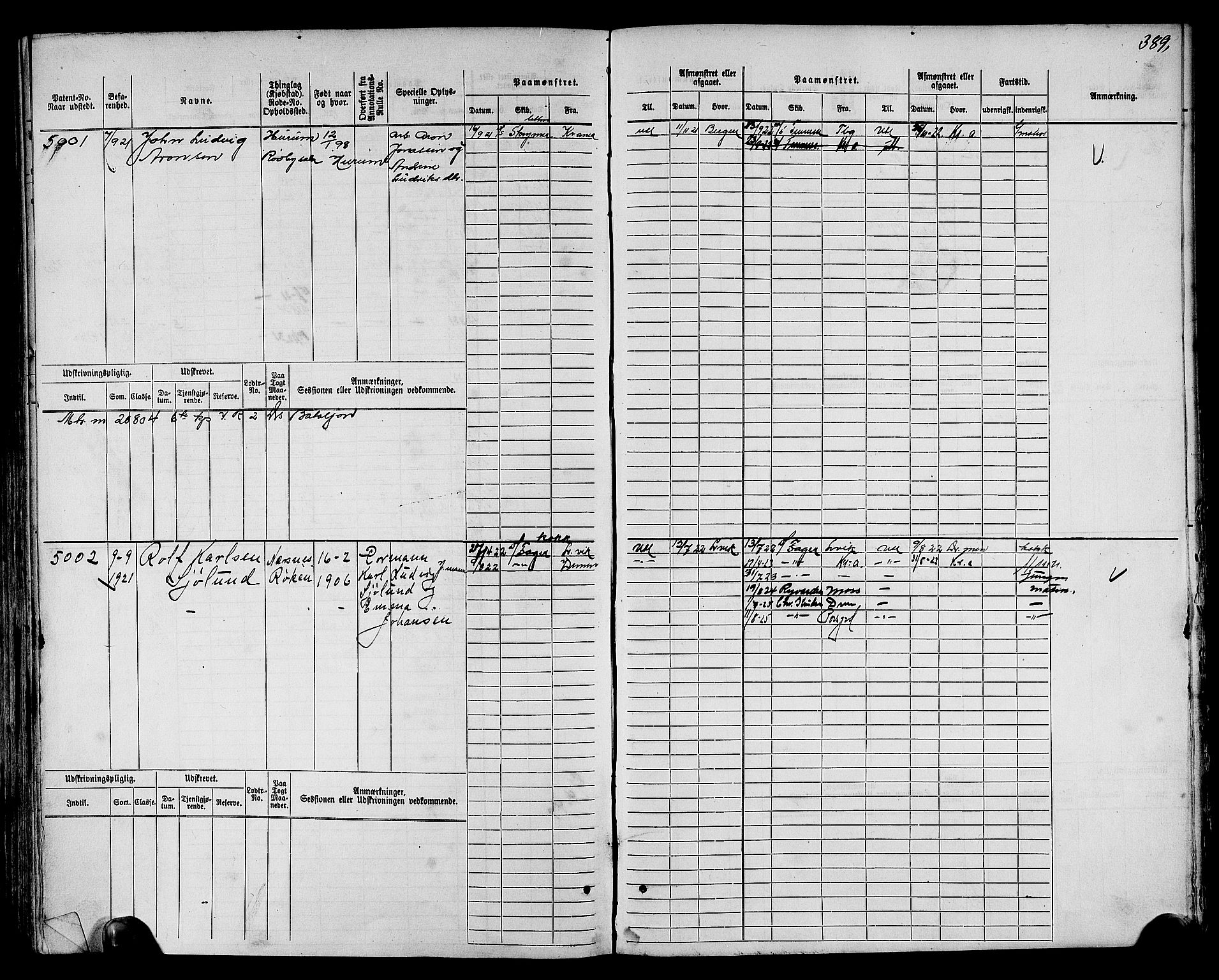 Drammen innrulleringsdistrikt, SAKO/A-781/F/Fc/L0006: Hovedrulle, 1913, p. 241