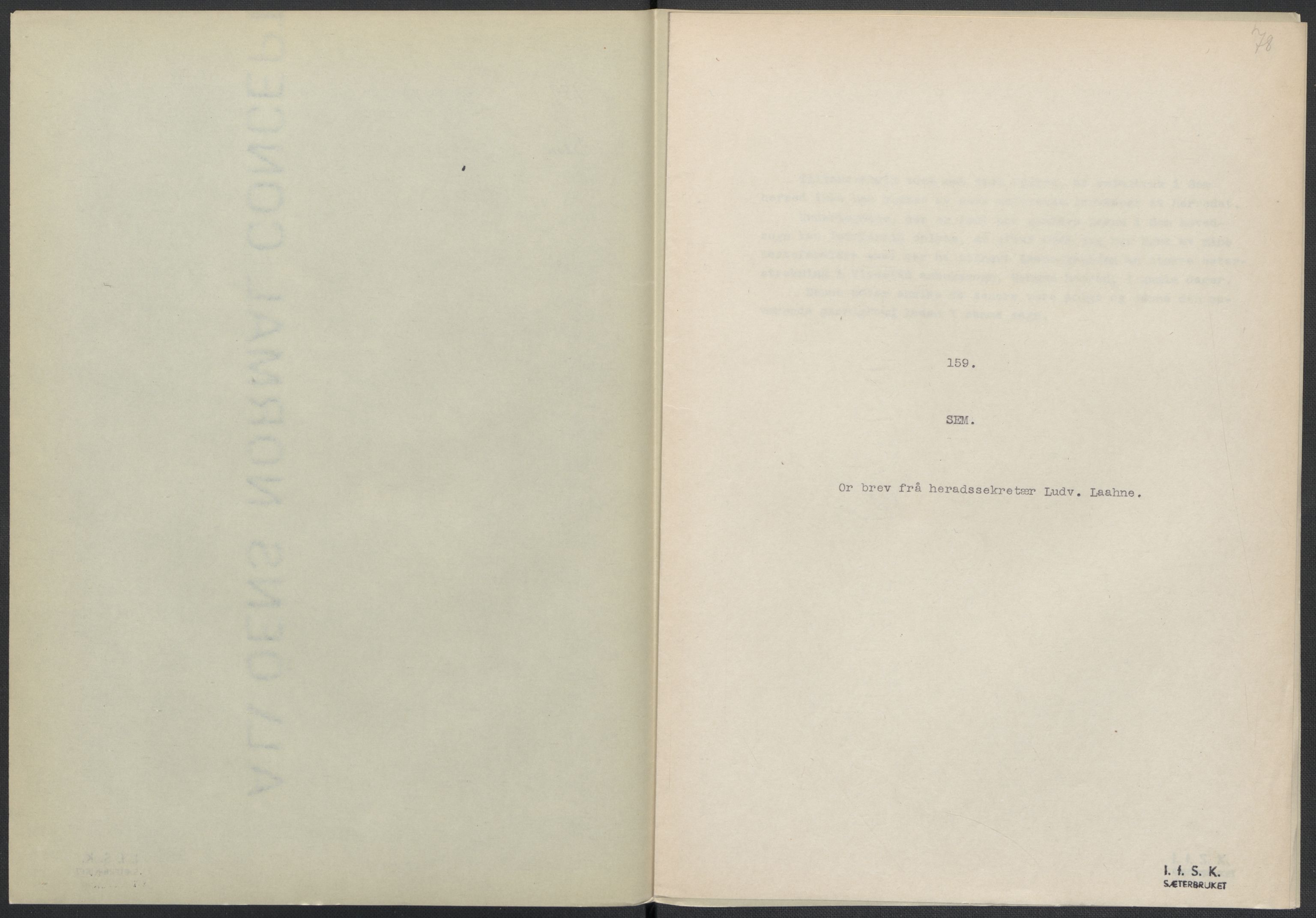 Instituttet for sammenlignende kulturforskning, AV/RA-PA-0424/F/Fc/L0006/0003: Eske B6: / Vestfold (perm XV), 1932-1935, p. 78