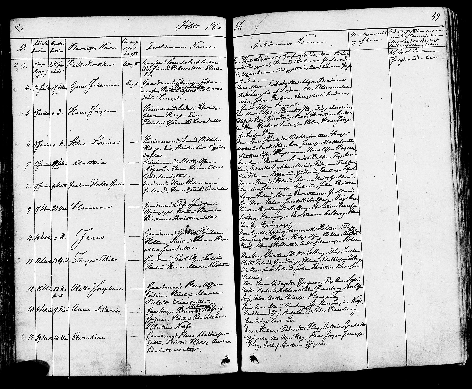 Botne kirkebøker, AV/SAKO-A-340/F/Fa/L0006: Parish register (official) no. I 6, 1836-1877, p. 59