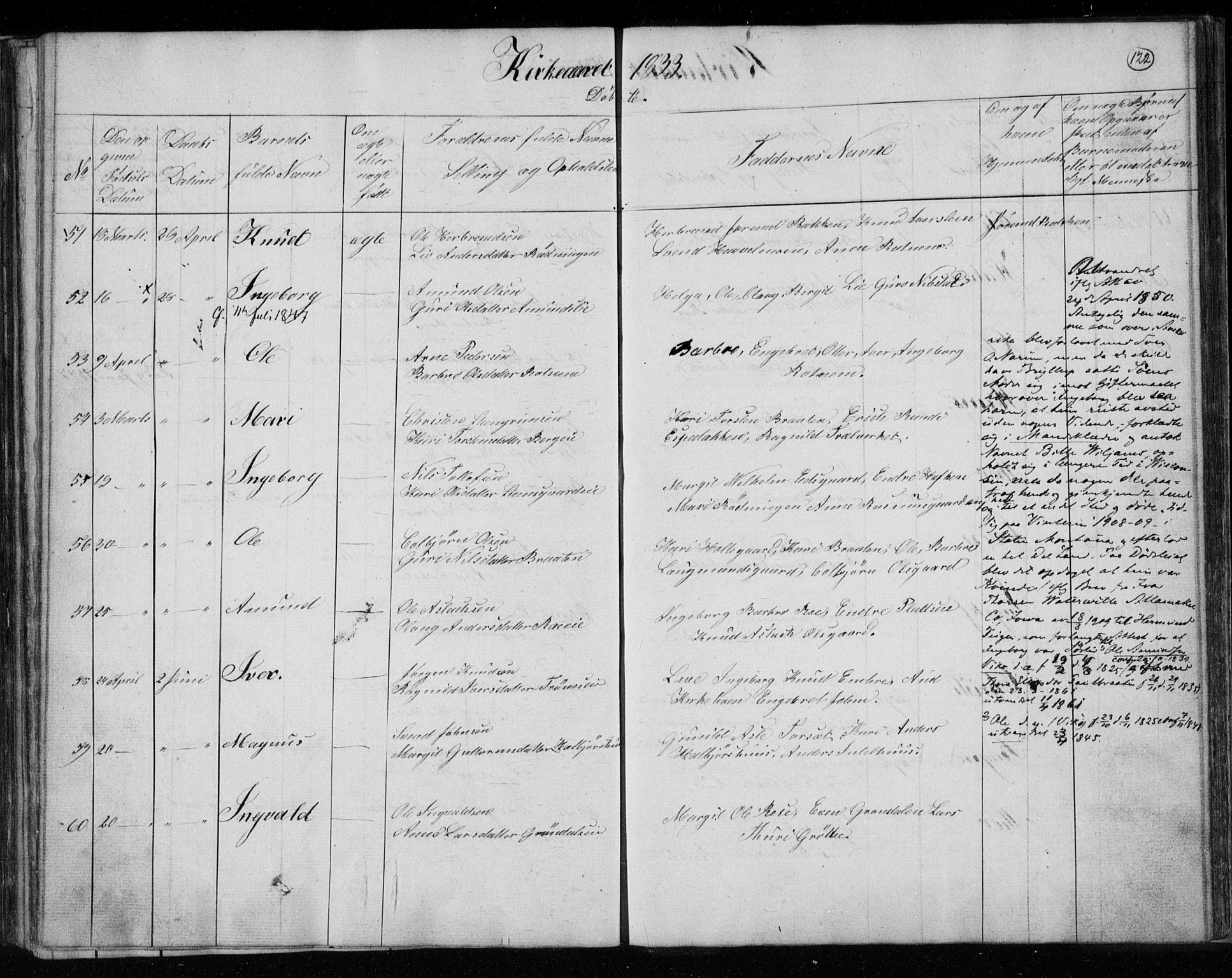 Gol kirkebøker, AV/SAKO-A-226/F/Fa/L0001: Parish register (official) no. I 1, 1821-1837, p. 122