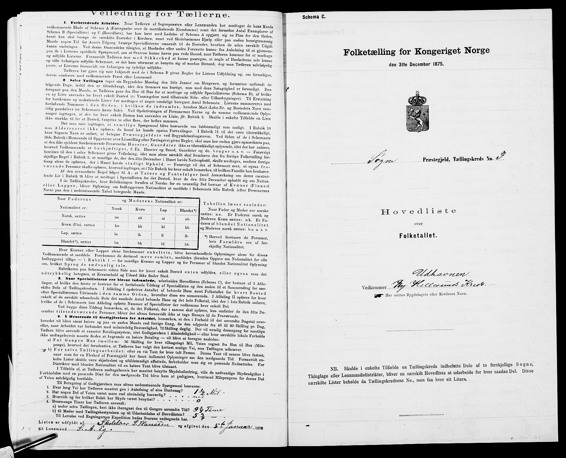 SAK, 1875 census for 1018P Søgne, 1875, p. 38