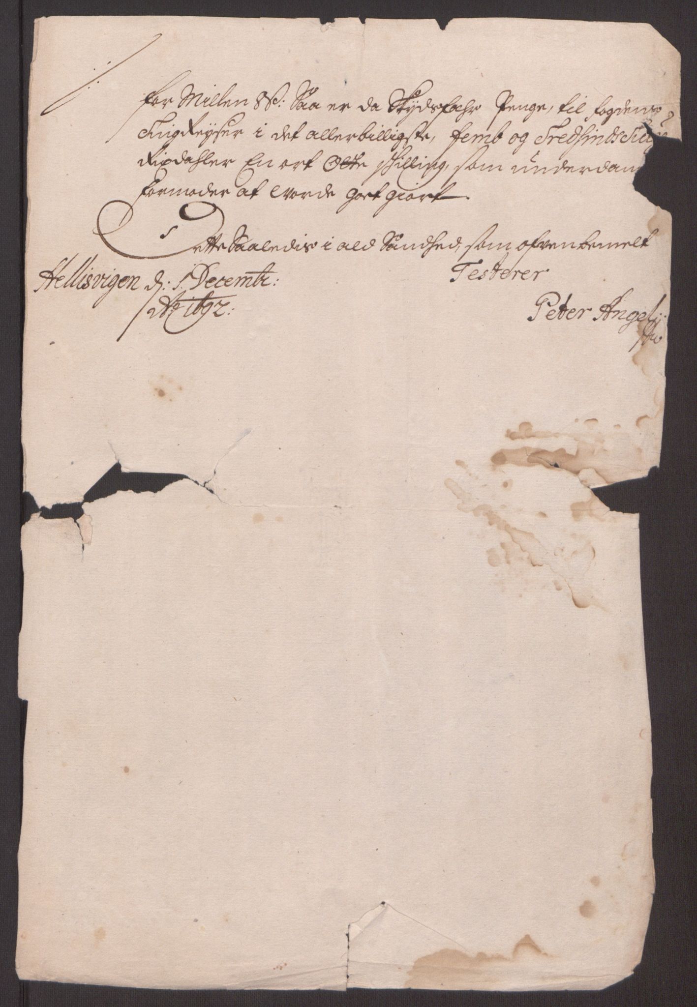 Rentekammeret inntil 1814, Reviderte regnskaper, Fogderegnskap, AV/RA-EA-4092/R65/L4504: Fogderegnskap Helgeland, 1691-1692, p. 329