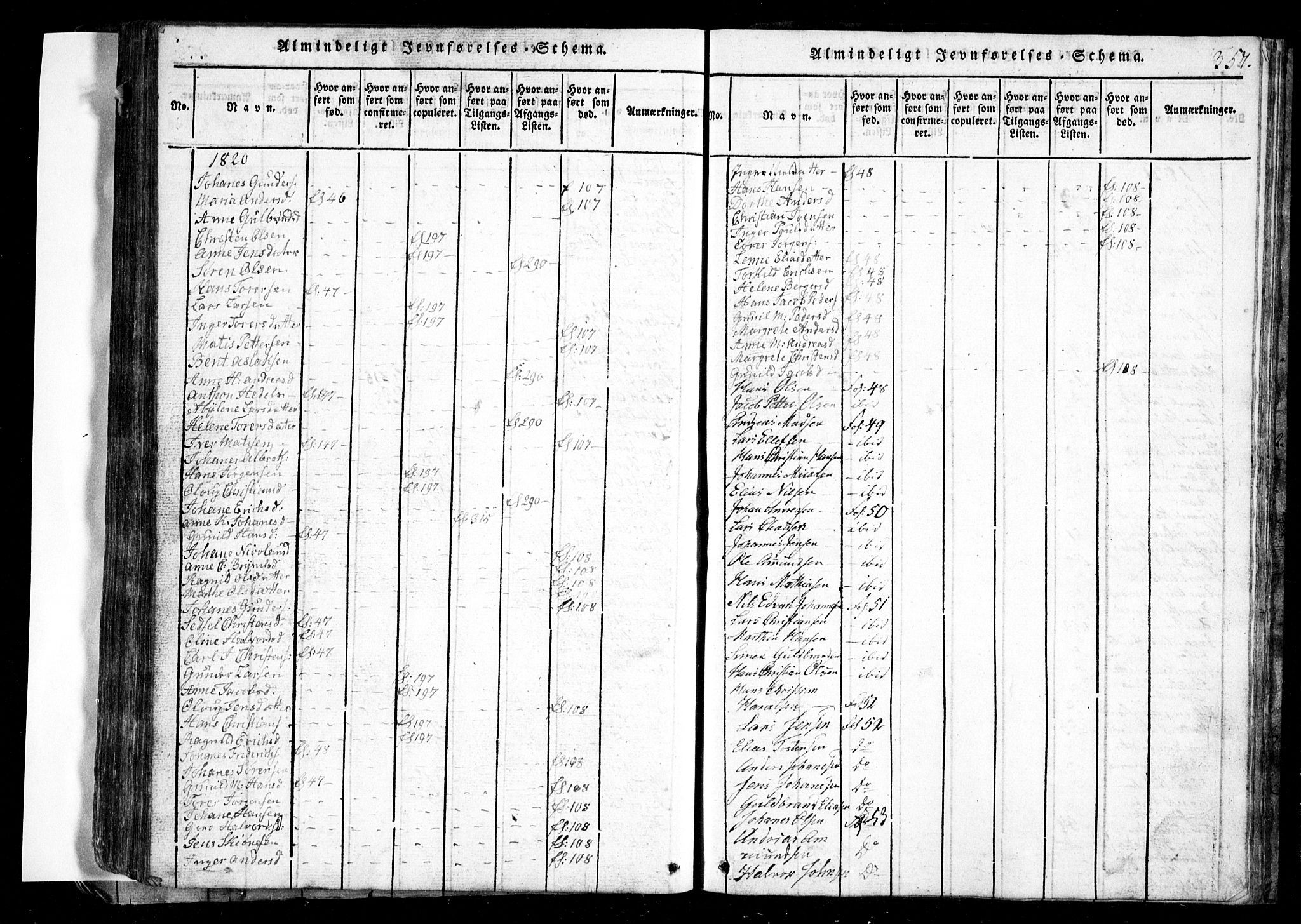 Spydeberg prestekontor Kirkebøker, AV/SAO-A-10924/G/Ga/L0001: Parish register (copy) no. I 1, 1814-1868, p. 357