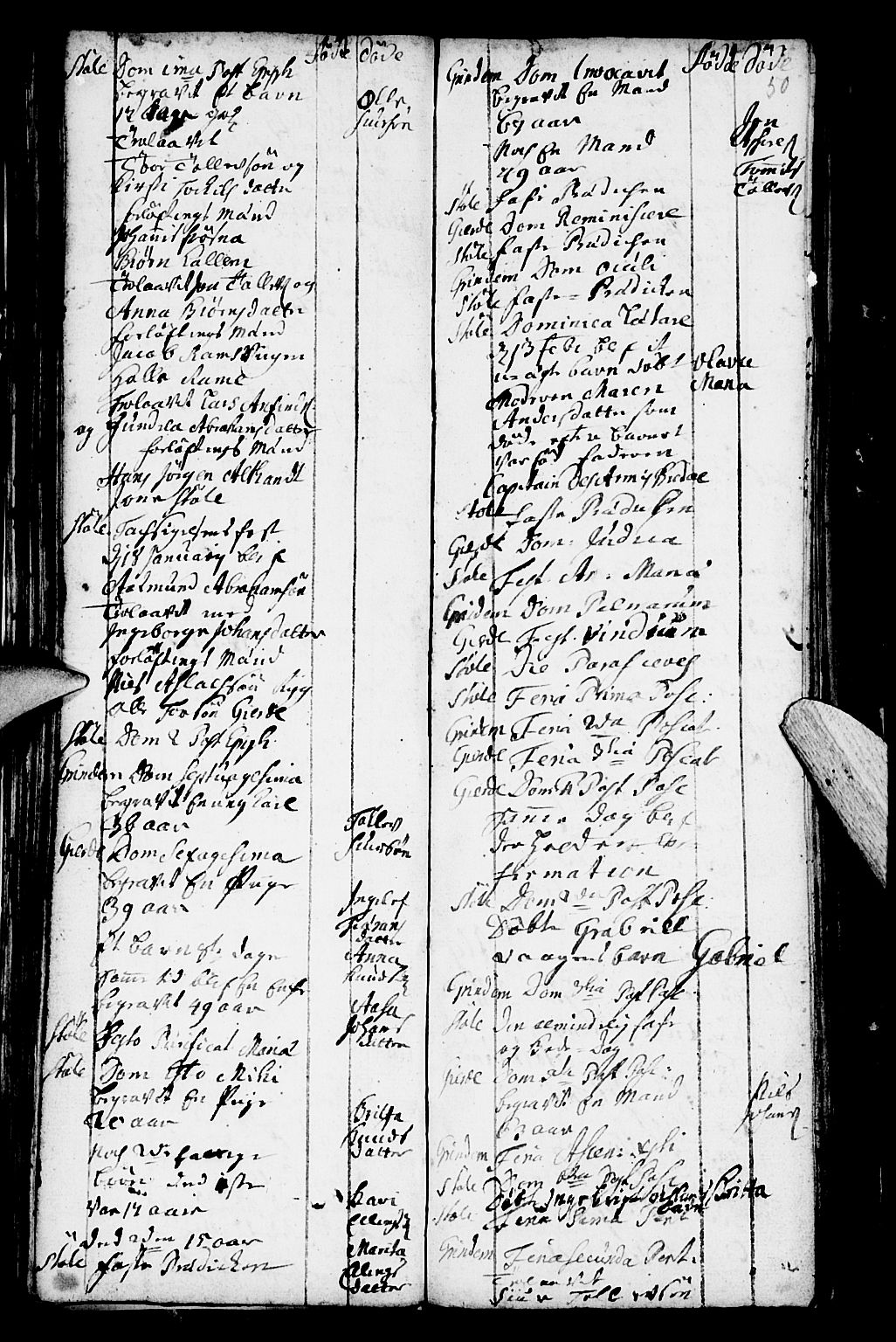 Etne sokneprestembete, SAB/A-75001/H/Haa: Parish register (official) no. A 2, 1725-1755, p. 50