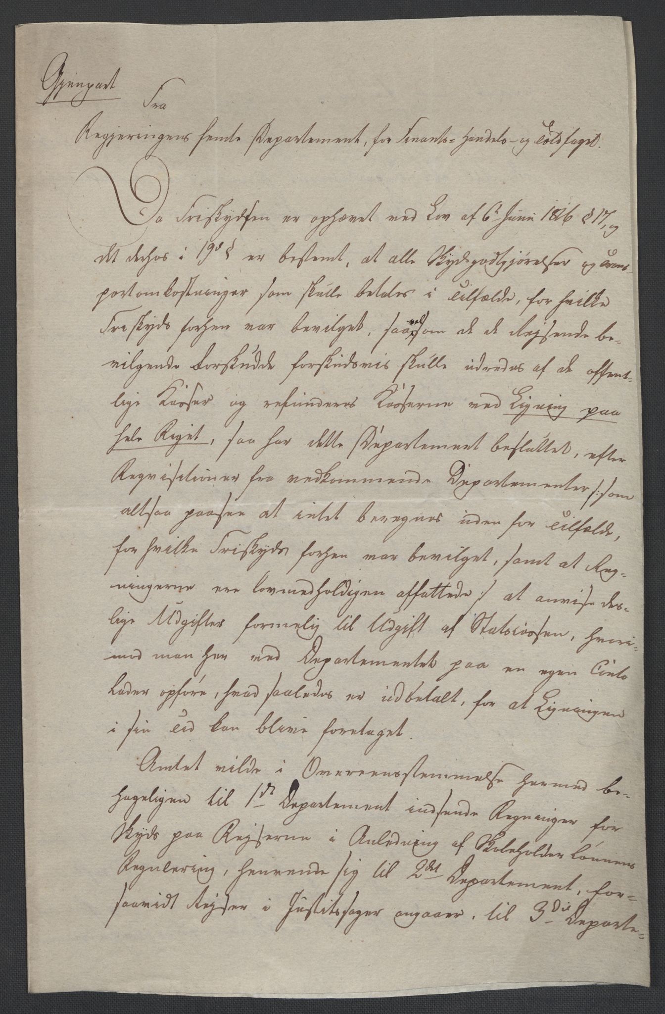 Christie, Wilhelm Frimann Koren, RA/PA-0014/F/L0005: Christies dokumenter fra Stortinget, 1815-1816, p. 588