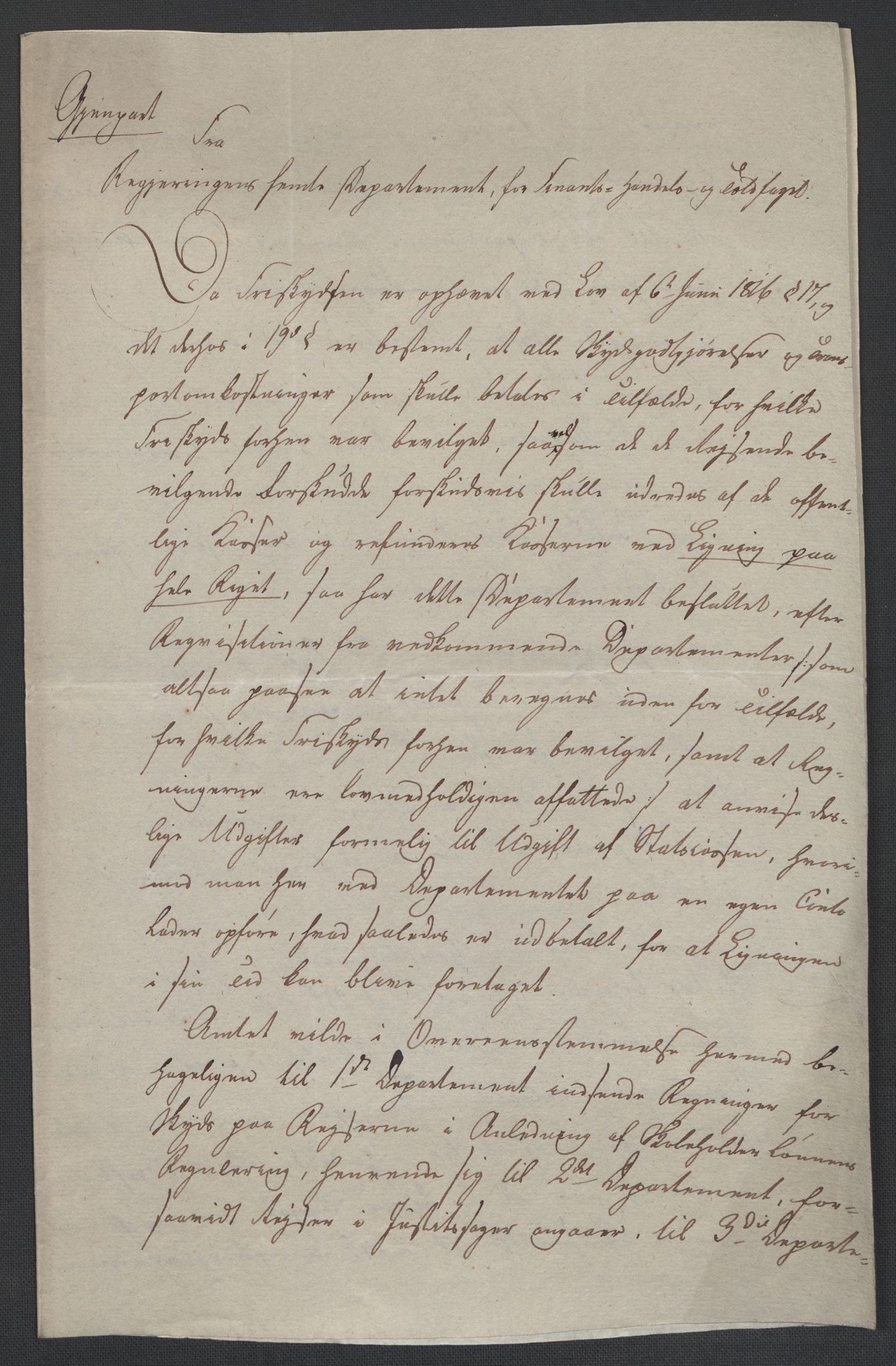 Christie, Wilhelm Frimann Koren, AV/RA-PA-0014/F/L0005: Christies dokumenter fra Stortinget, 1815-1816, p. 588