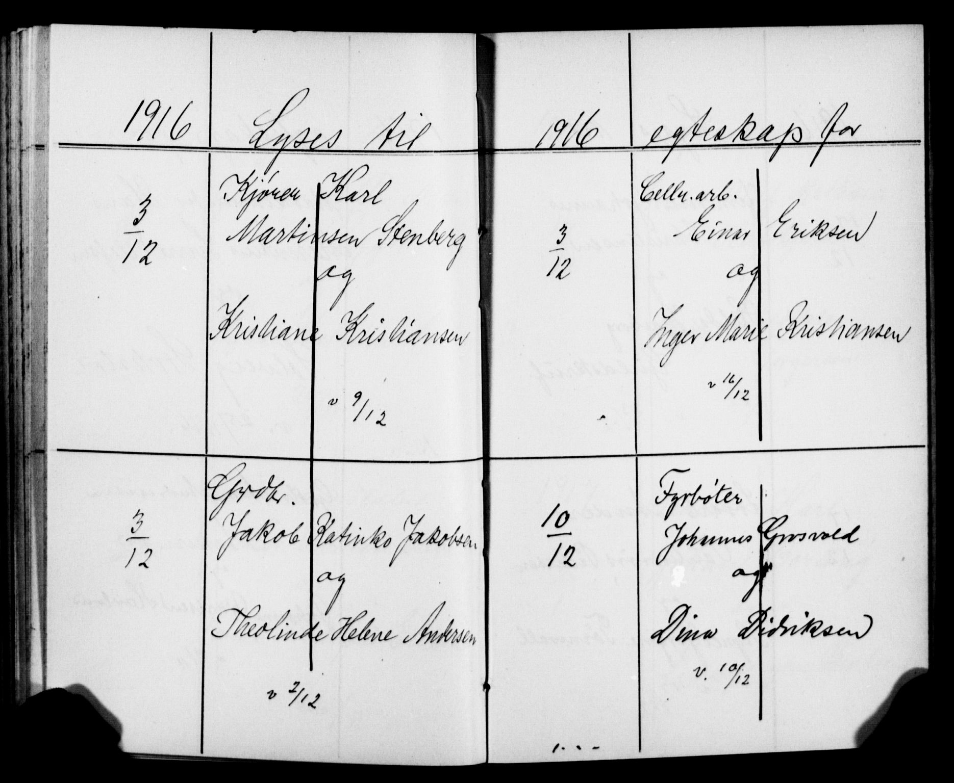 Strømsø kirkebøker, SAKO/A-246/H/Ha/L0015: Banns register no. 15, 1913-1917