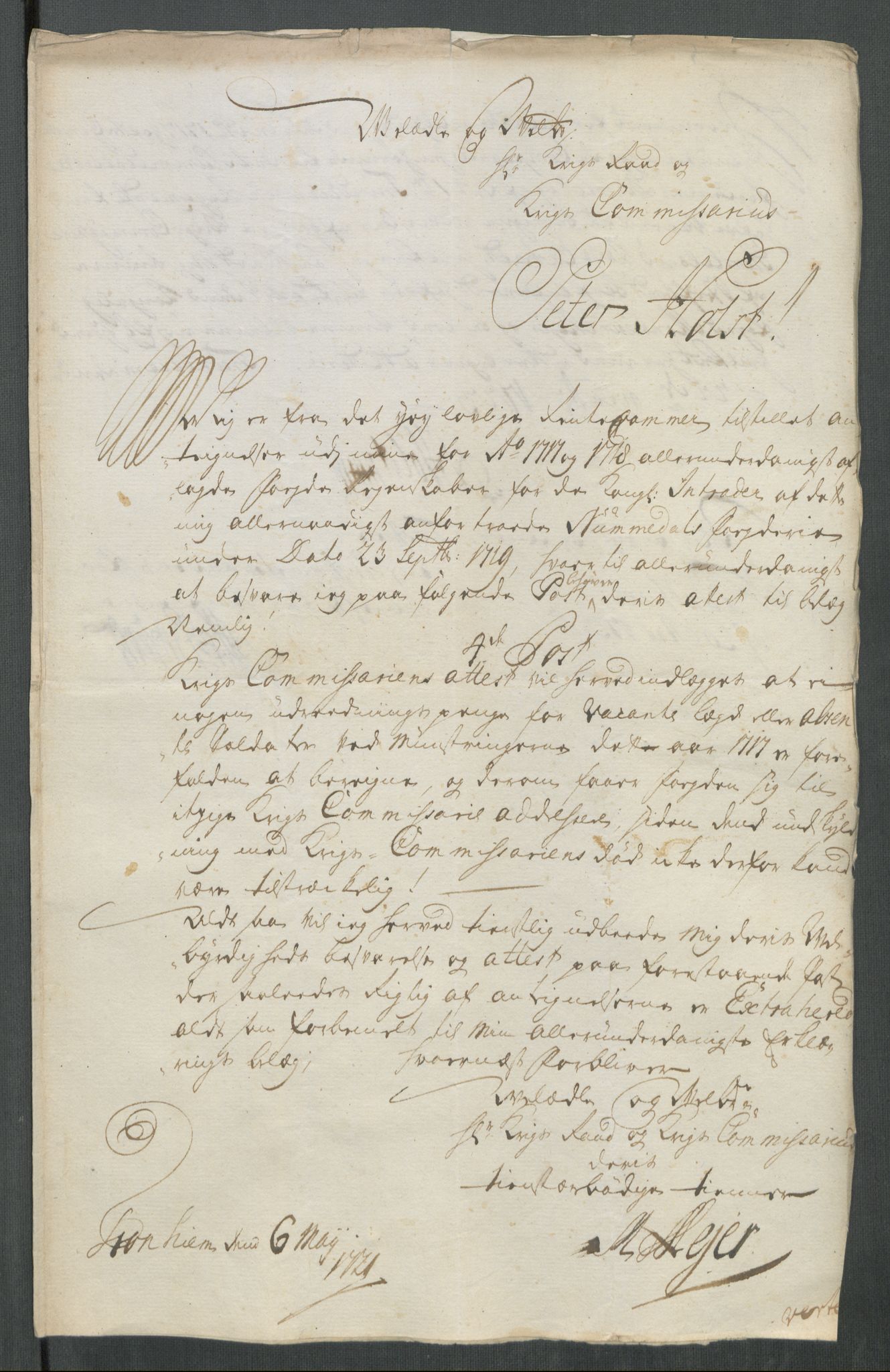 Rentekammeret inntil 1814, Reviderte regnskaper, Fogderegnskap, AV/RA-EA-4092/R64/L4439: Fogderegnskap Namdal, 1718, p. 276