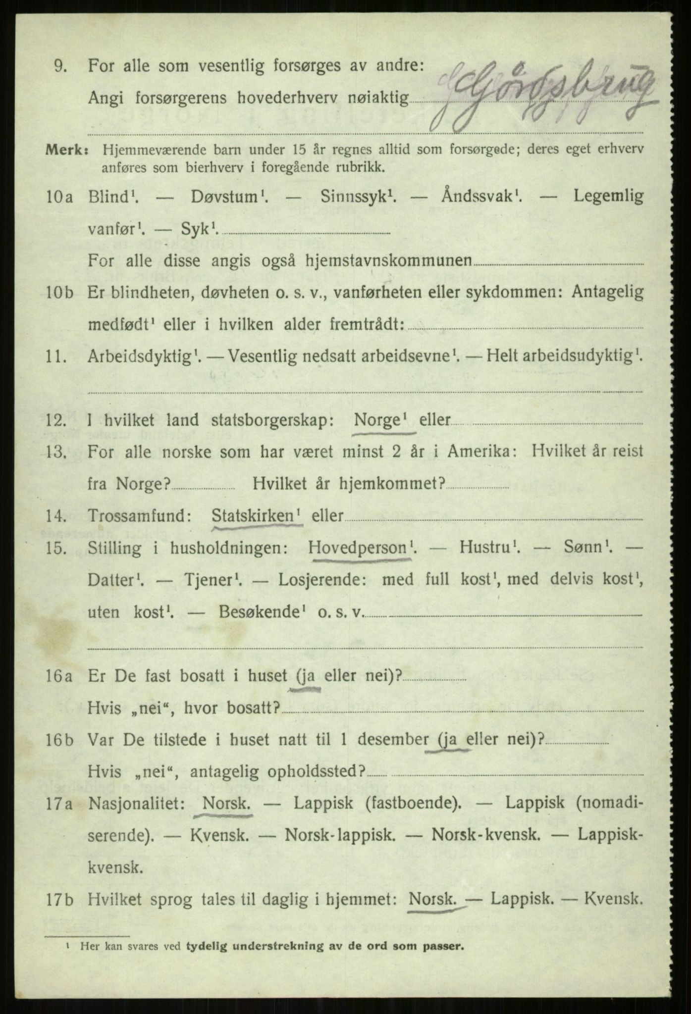 SATØ, 1920 census for Tromsøysund, 1920, p. 7615