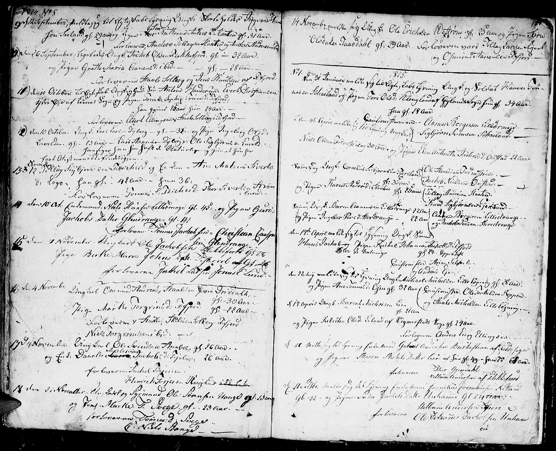 Flekkefjord sokneprestkontor, SAK/1111-0012/F/Fb/Fbc/L0002: Parish register (copy) no. B 2, 1801-1816, p. 128