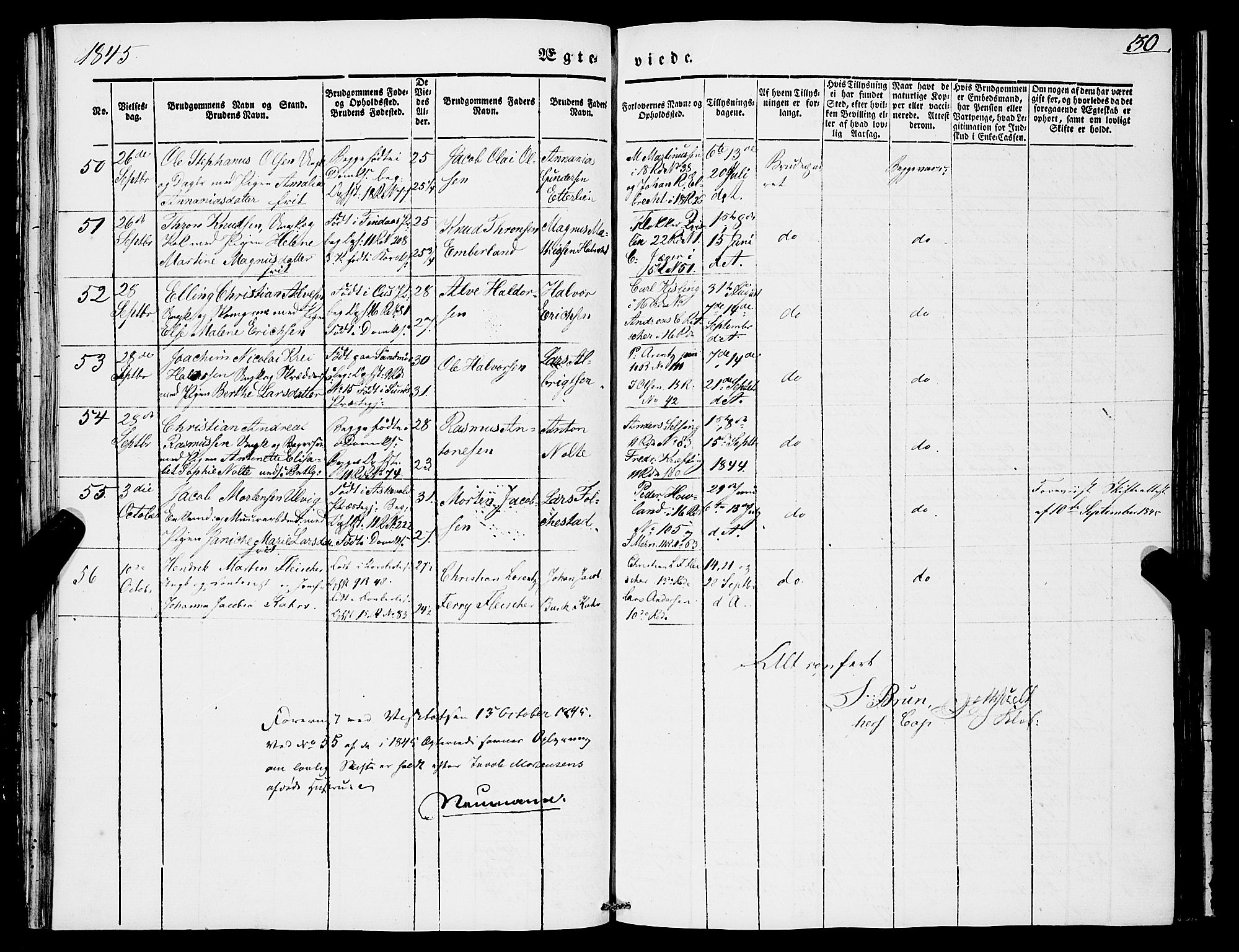 Domkirken sokneprestembete, AV/SAB-A-74801/H/Haa/L0033: Parish register (official) no. D 1, 1841-1853, p. 30