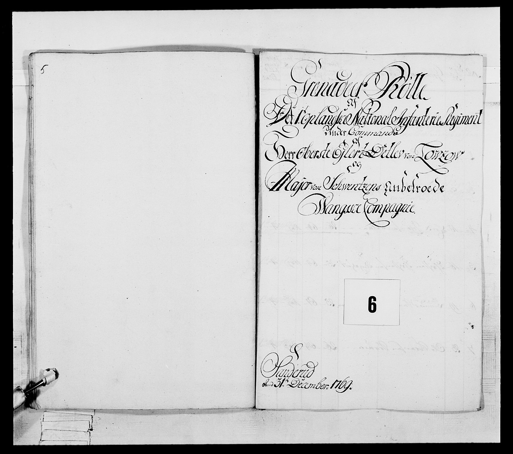 Generalitets- og kommissariatskollegiet, Det kongelige norske kommissariatskollegium, AV/RA-EA-5420/E/Eh/L0057: 1. Opplandske nasjonale infanteriregiment, 1769-1771, p. 101