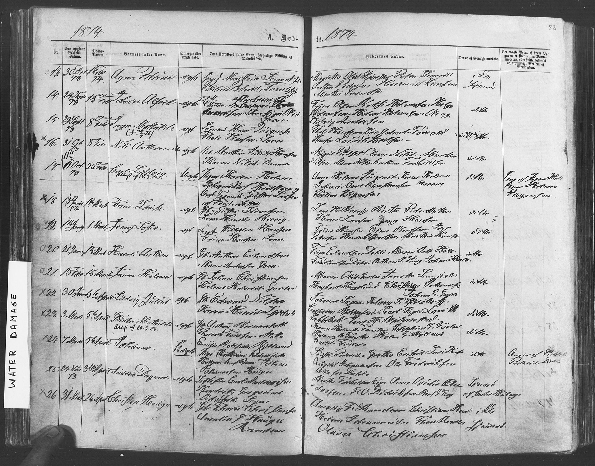 Vestby prestekontor Kirkebøker, SAO/A-10893/F/Fa/L0008: Parish register (official) no. I 8, 1863-1877, p. 82