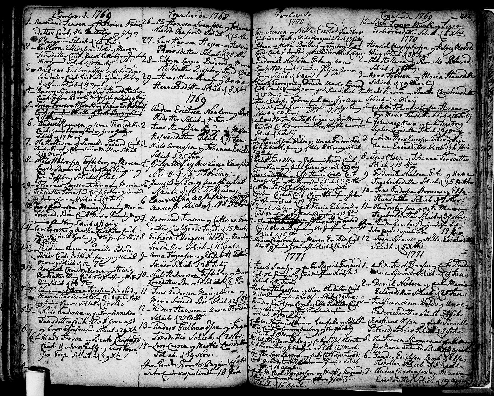 Skjeberg prestekontor Kirkebøker, AV/SAO-A-10923/F/Fa/L0002: Parish register (official) no. I 2, 1726-1791, p. 202
