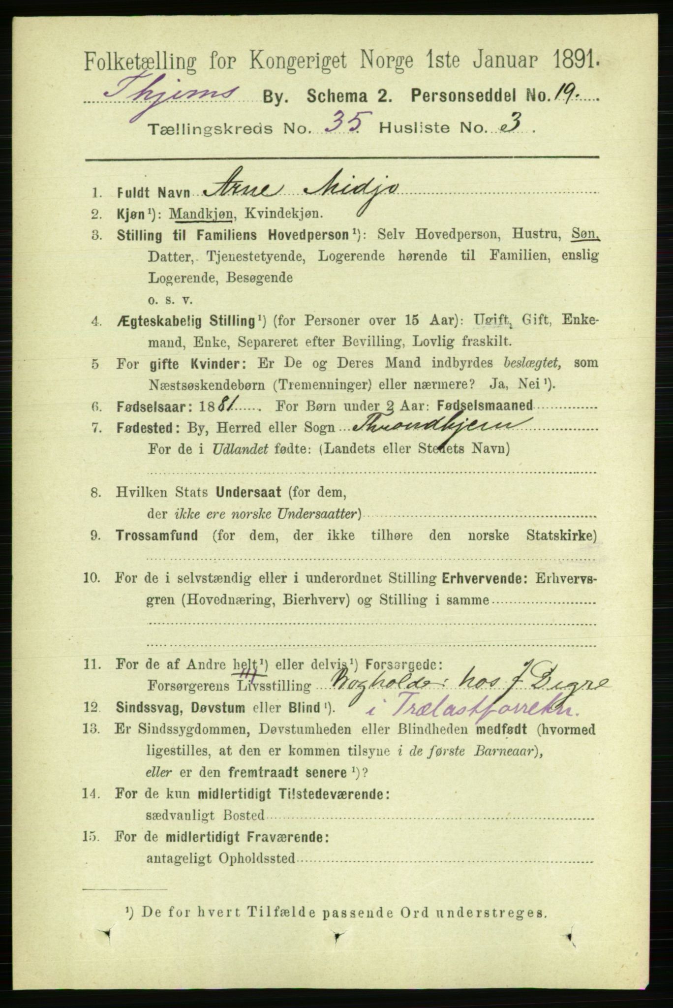 RA, 1891 census for 1601 Trondheim, 1891, p. 26289