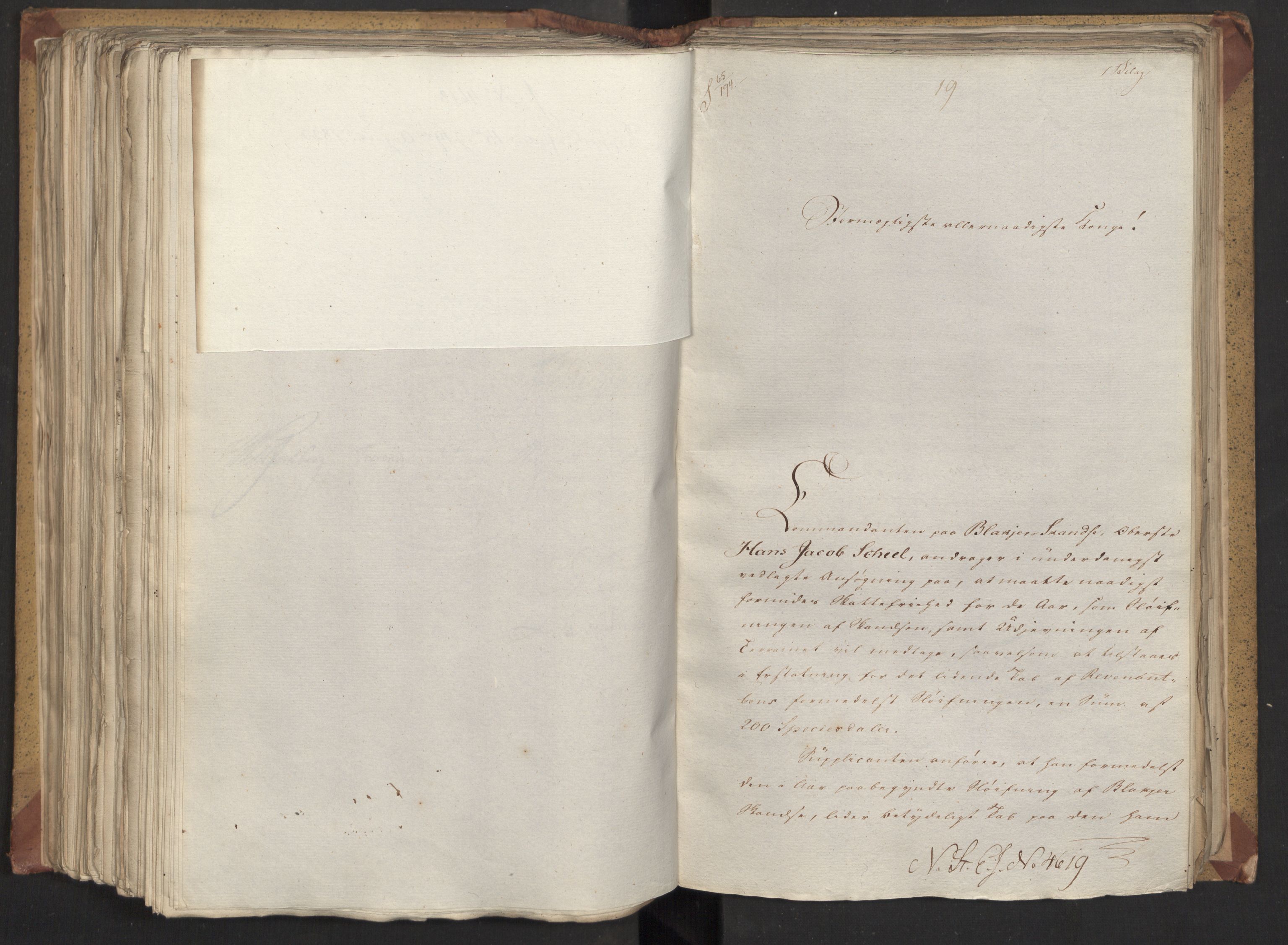 Statsrådsavdelingen i Stockholm, AV/RA-S-1003/D/Da/L0023: Regjeringsinnstillinger nr. 4566-4662, 1820, p. 284
