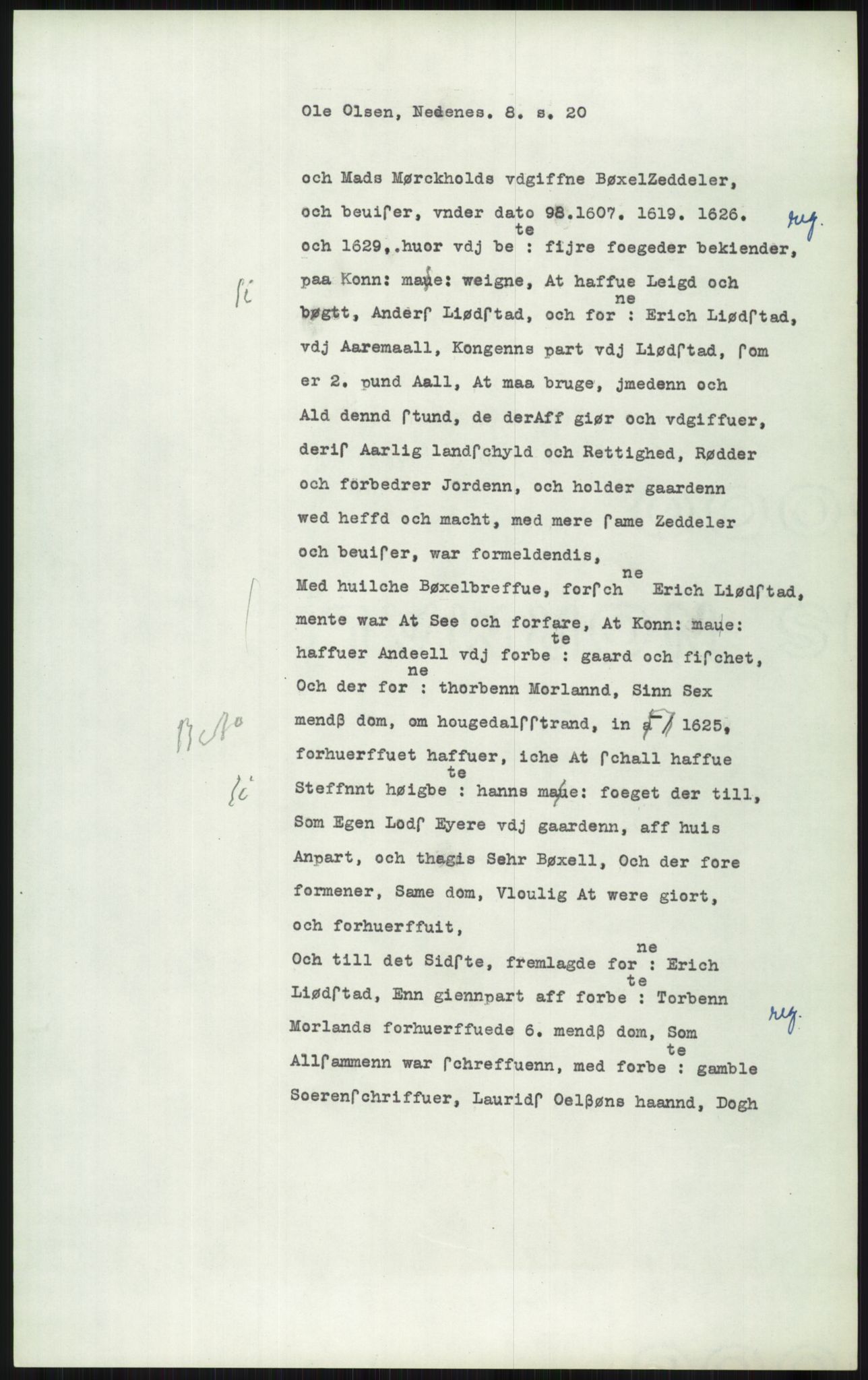 Samlinger til kildeutgivelse, Diplomavskriftsamlingen, AV/RA-EA-4053/H/Ha, p. 2994