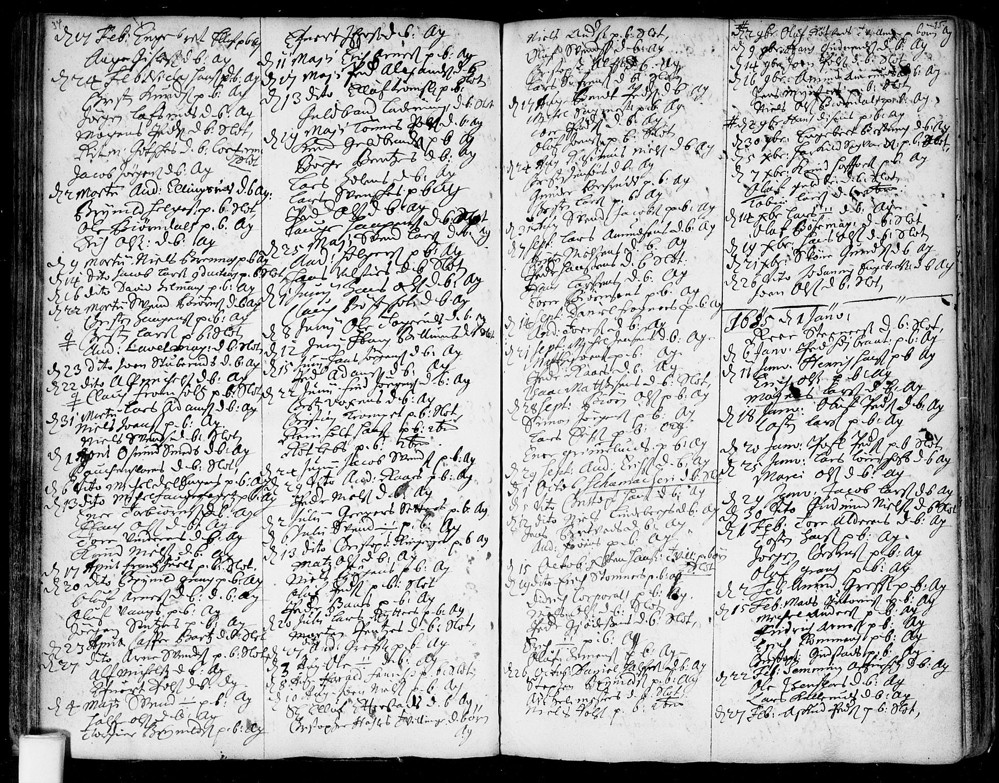 Aker prestekontor kirkebøker, AV/SAO-A-10861/F/L0001: Parish register (official) no. 1, 1656-1688